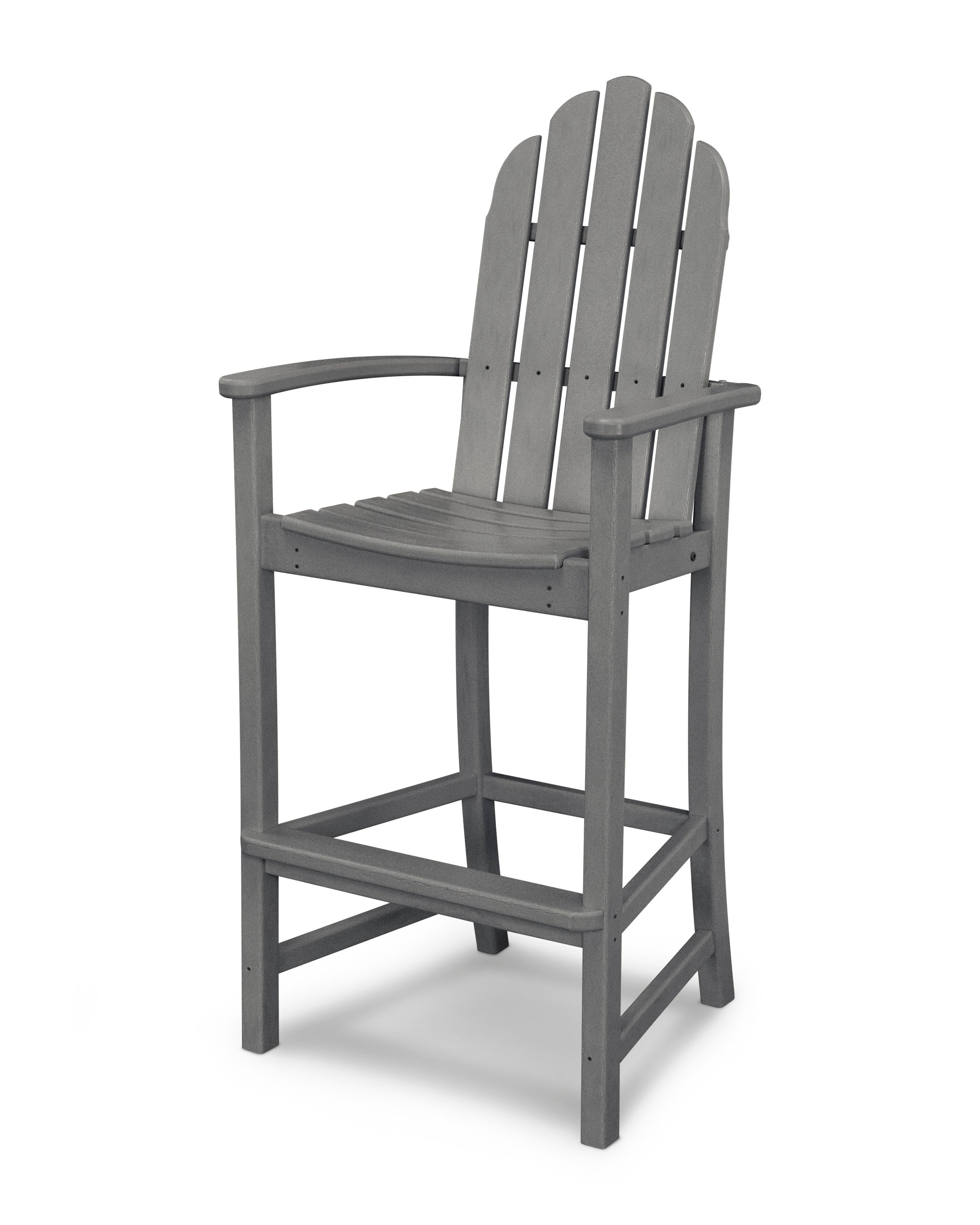 Classic Adirondack Bar Chair in Slate Grey