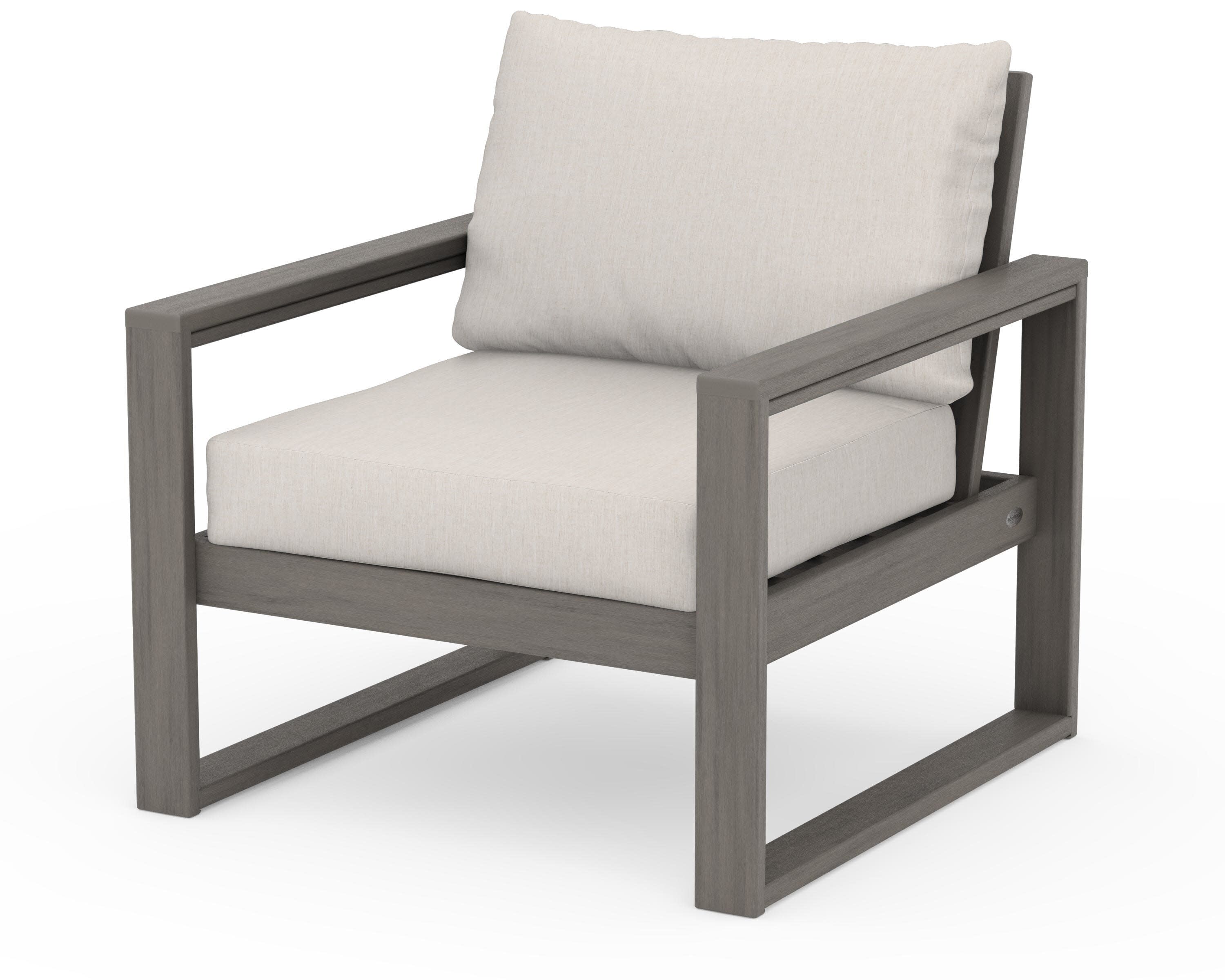EDGE Club Chair in Driftwood / Cast Ash
