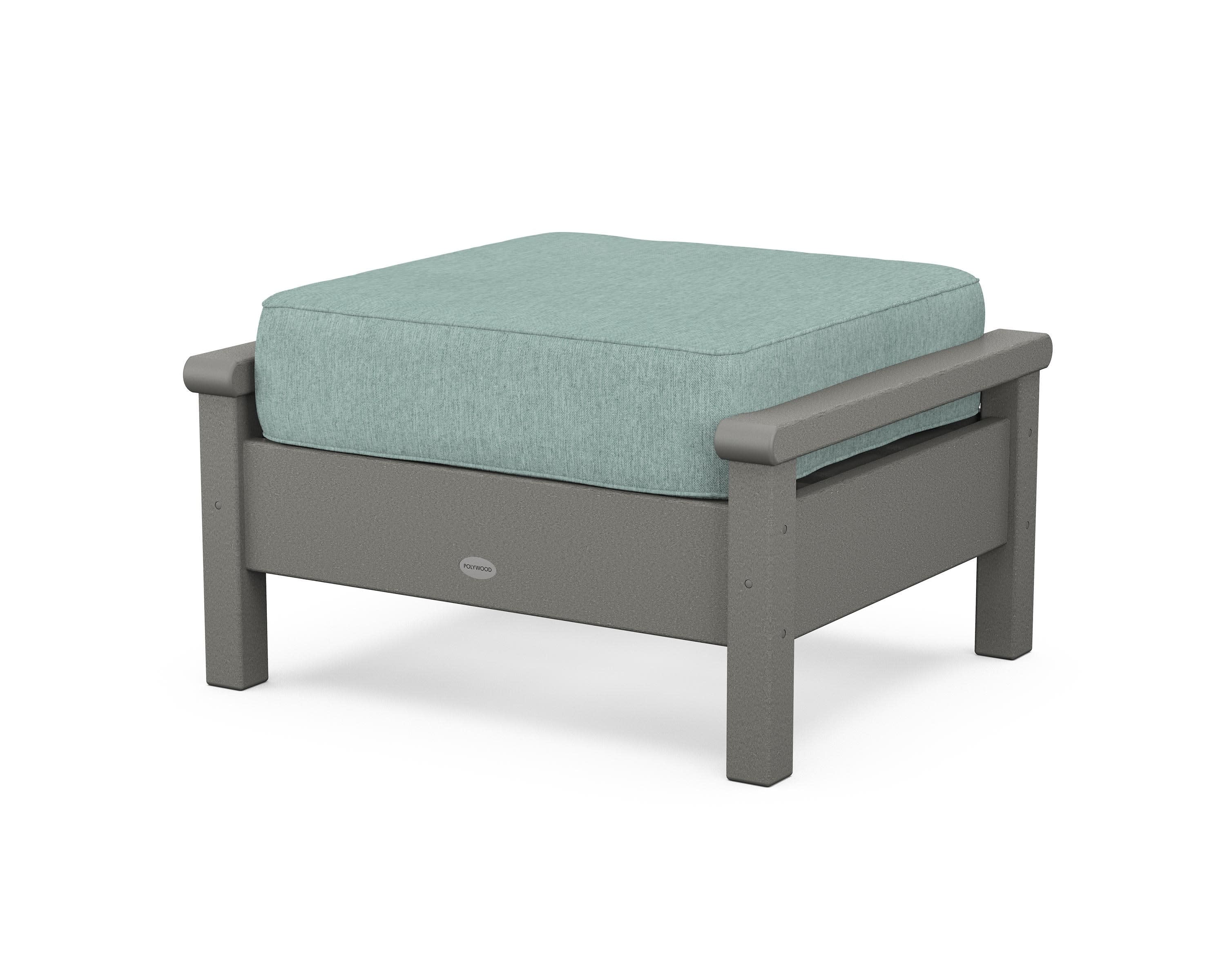 Harbour Deep Seating Ottoman in Slate Grey / Glacier Spa