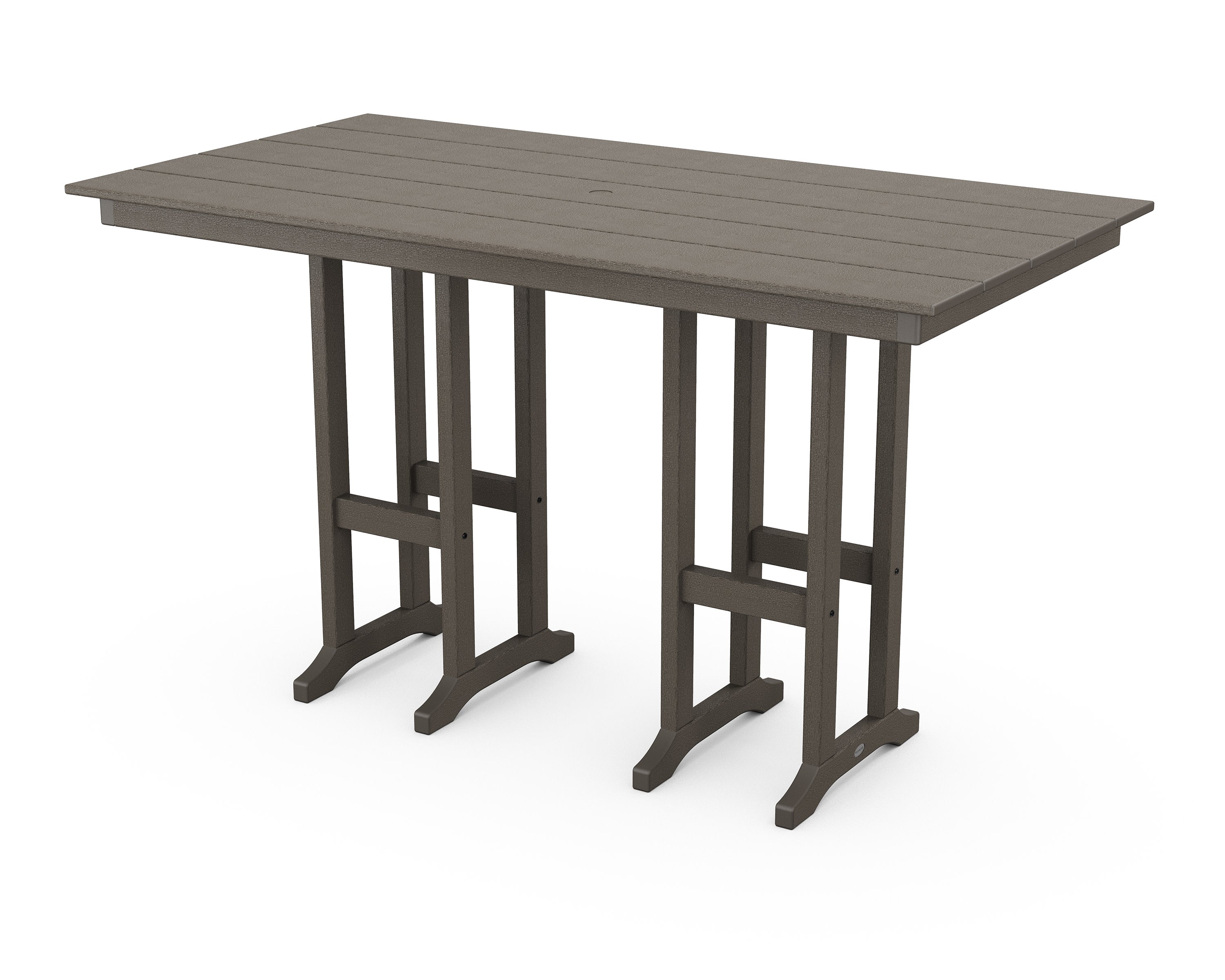 Farmhouse 37" x 72" Bar Table in Vintage Coffee