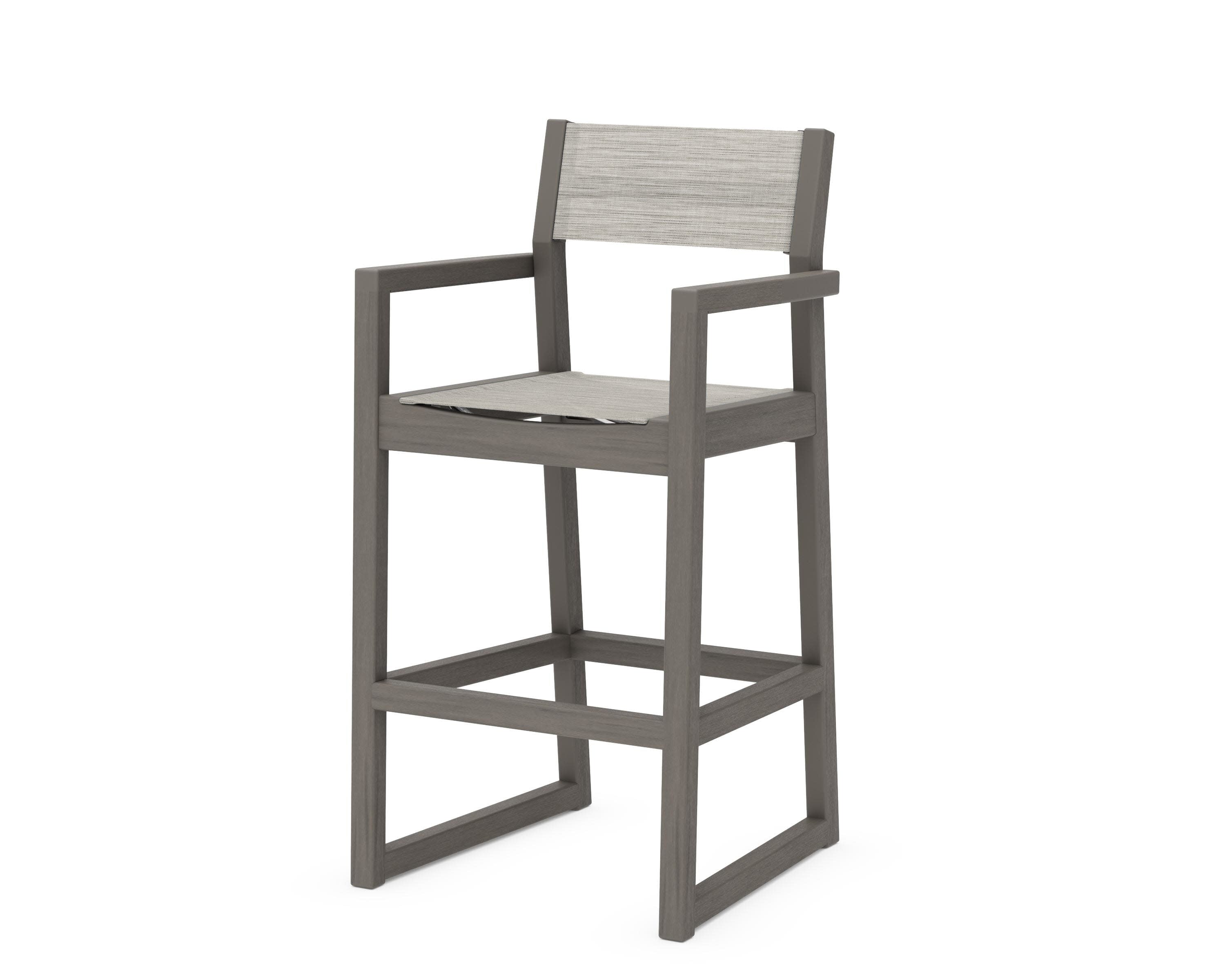 EDGE Sling Bar Arm Chair in Driftwood / Birch Sling