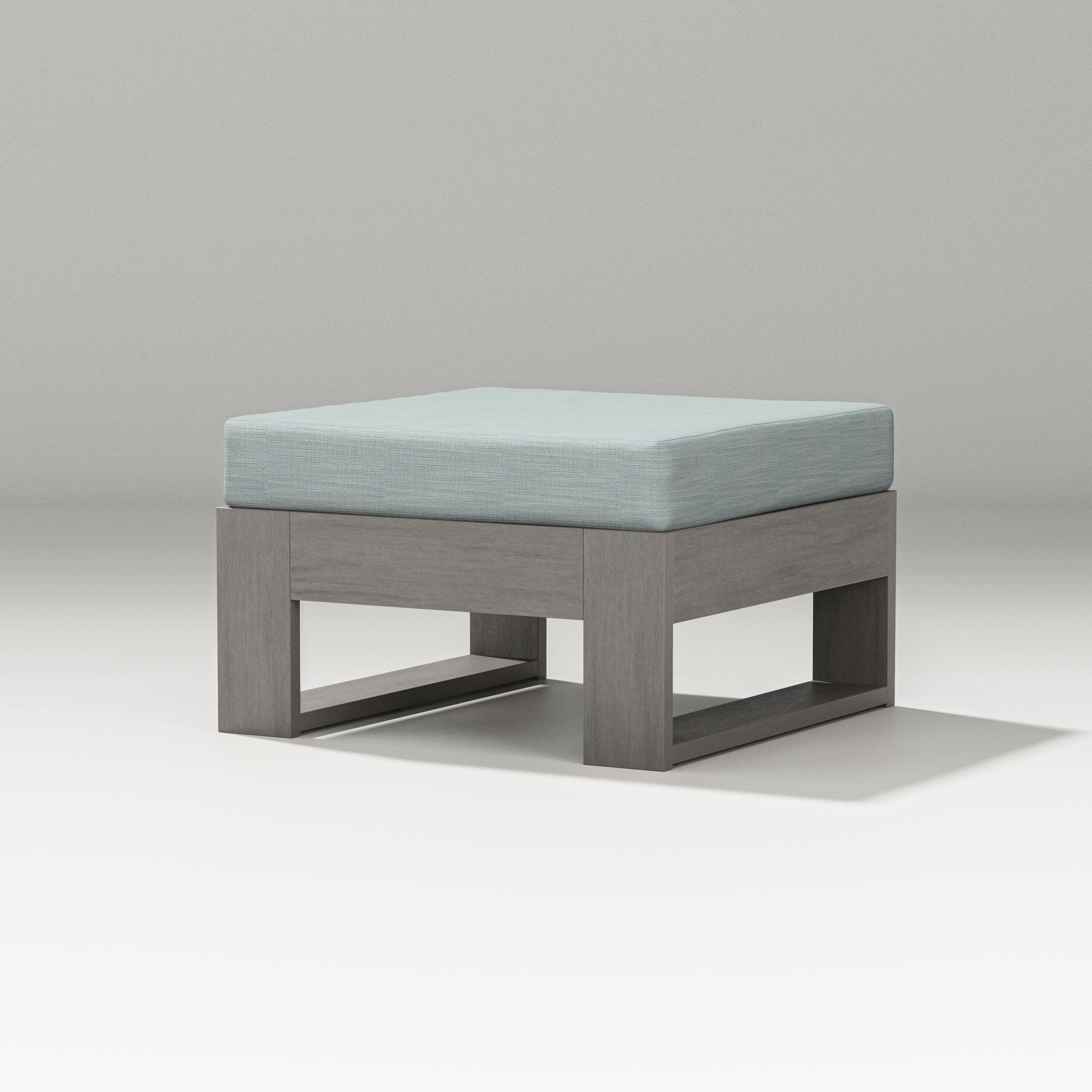 Latitude Lounge Ottoman in Driftwood / Soothe Mist