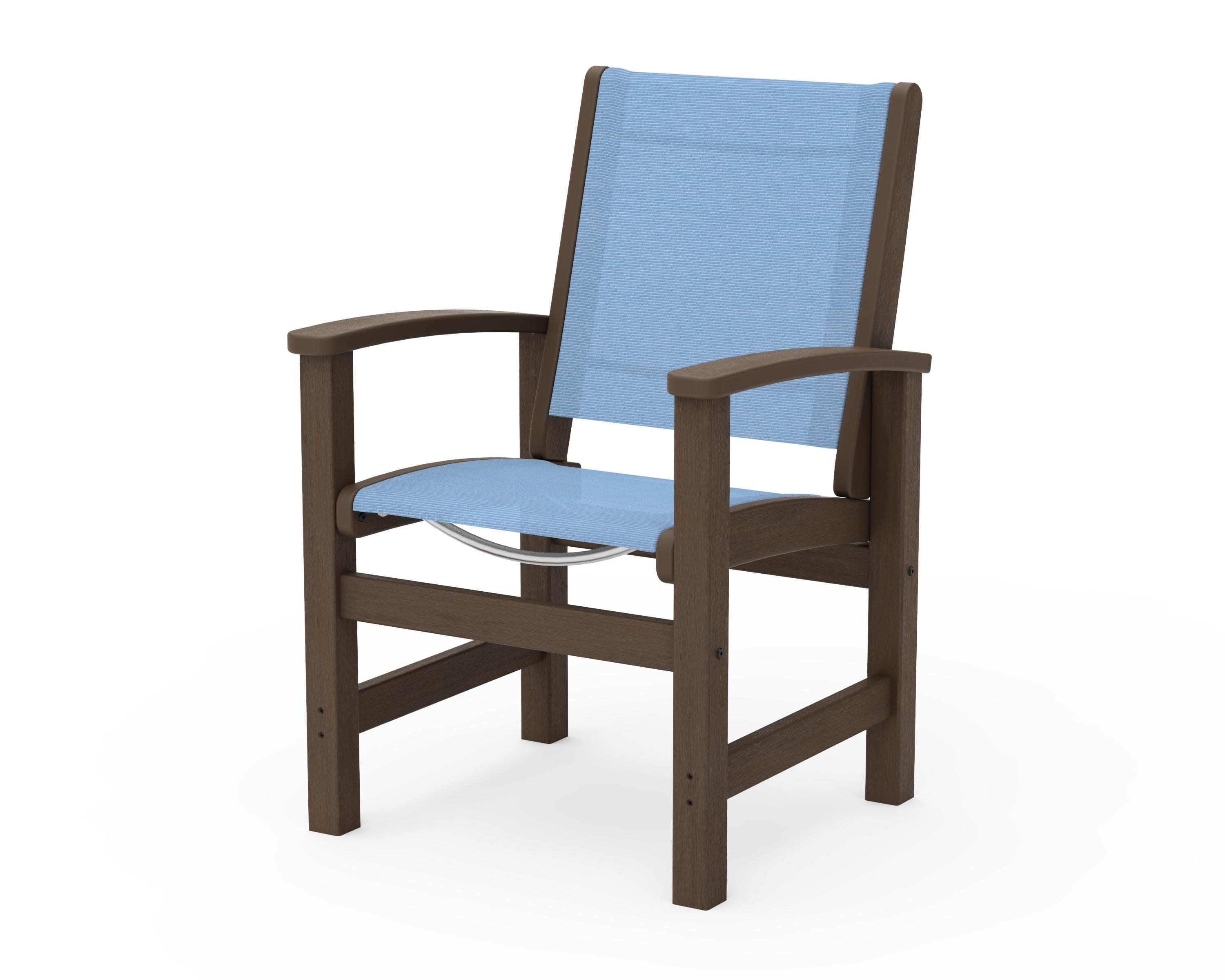 Coastal Dining Chair in Kona / Poolside Sling