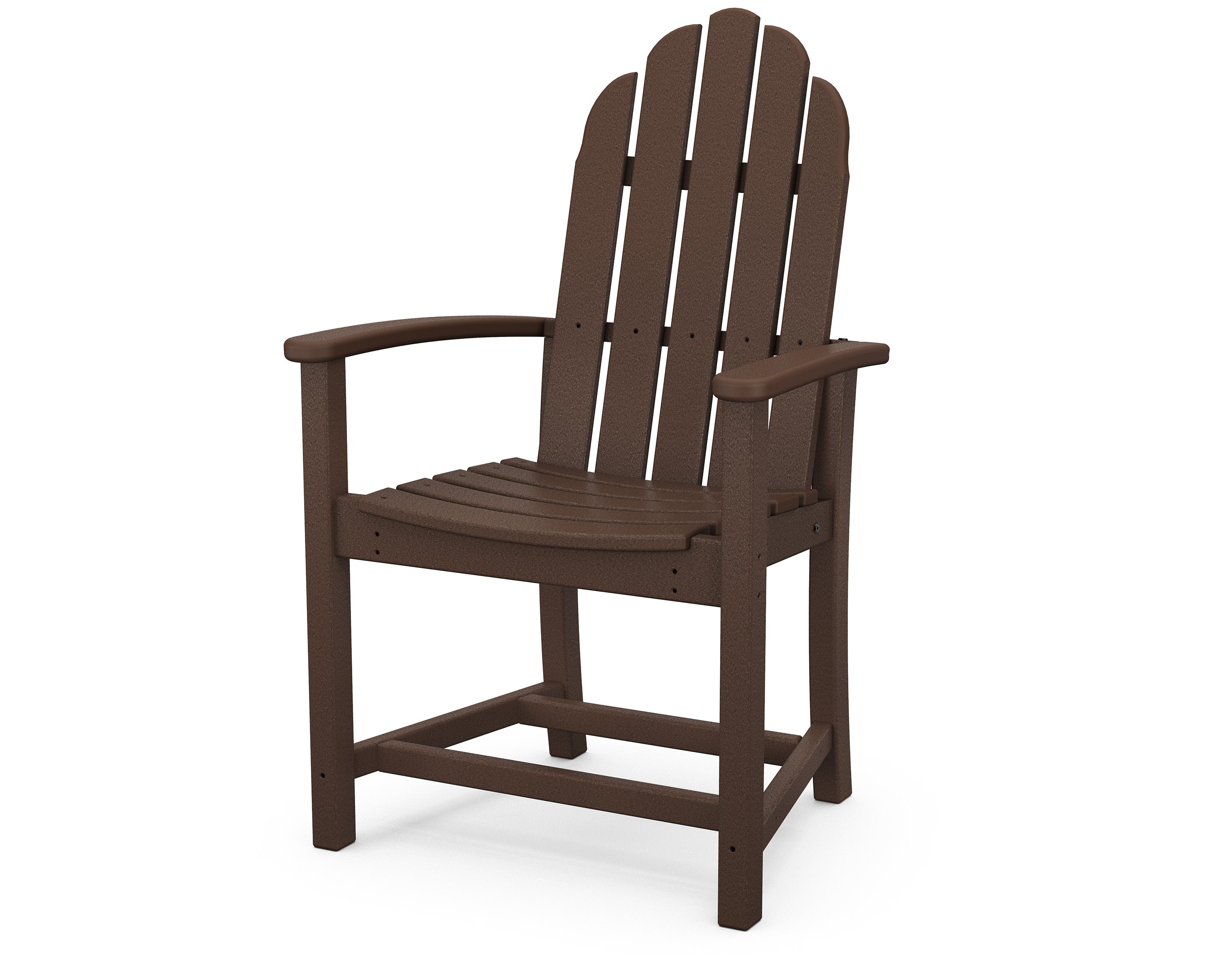 Classic Adirondack Dining Chair in Mahogany