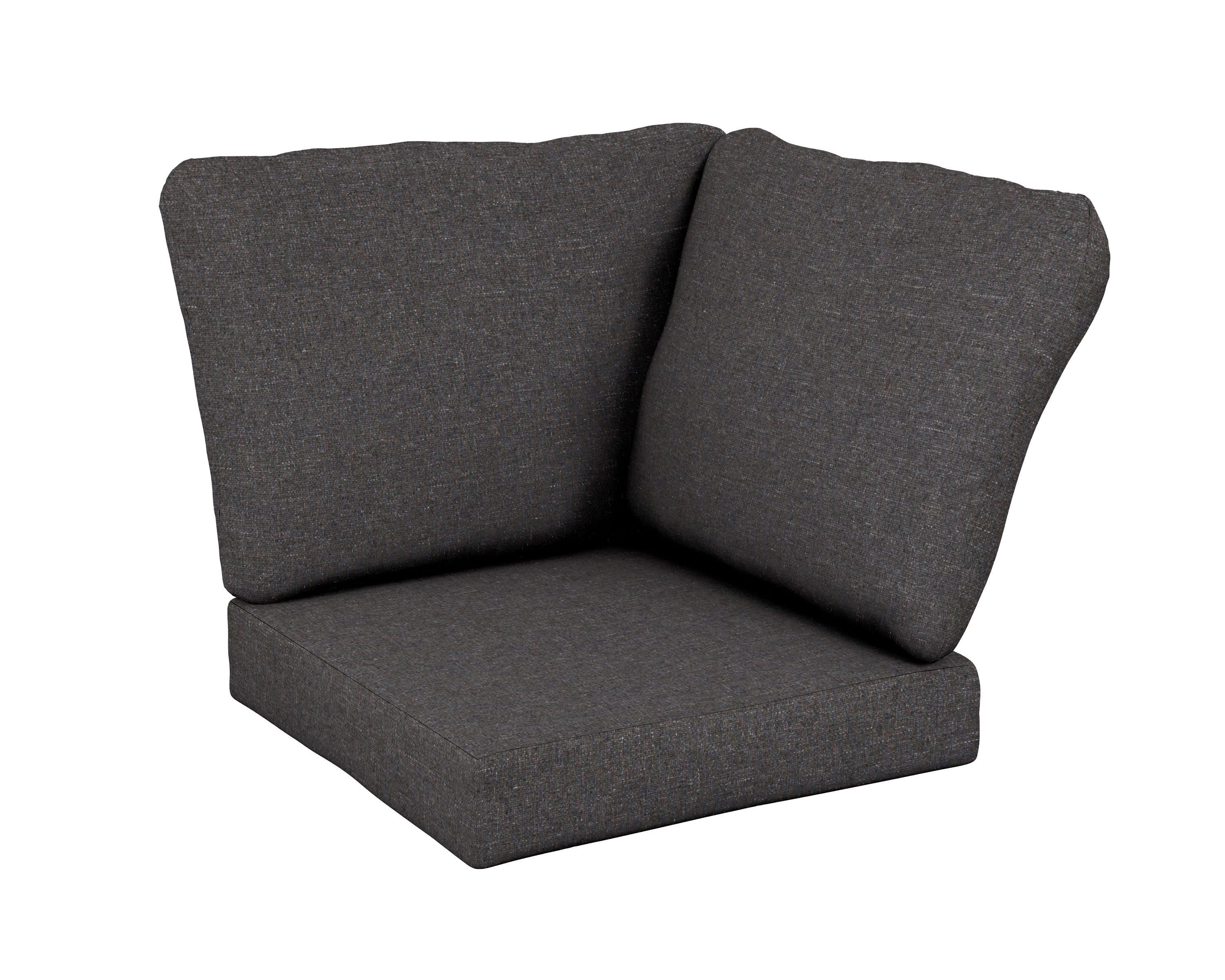 Baffle Modular Corner Cushion in Ash Charcoal