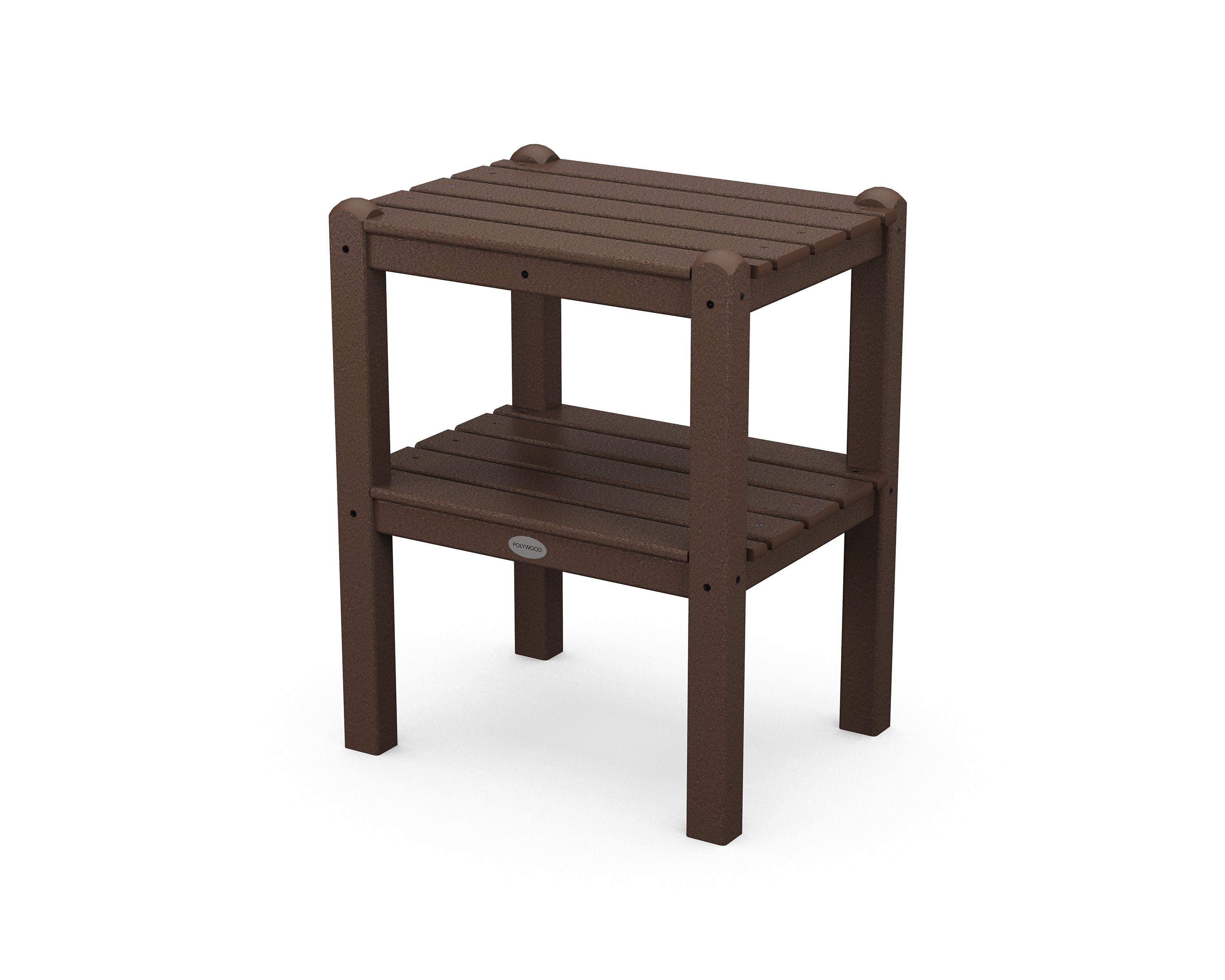 Two Shelf Side Table in Mahogany