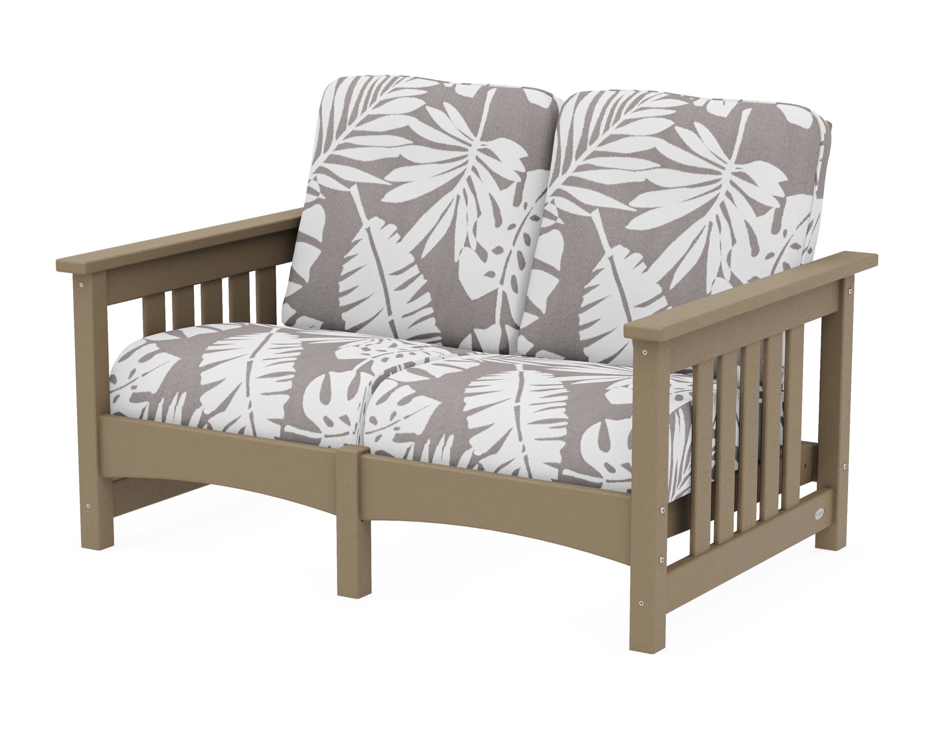 Club Mission Loveseat in Vintage Sahara / Leaf Grey Mist