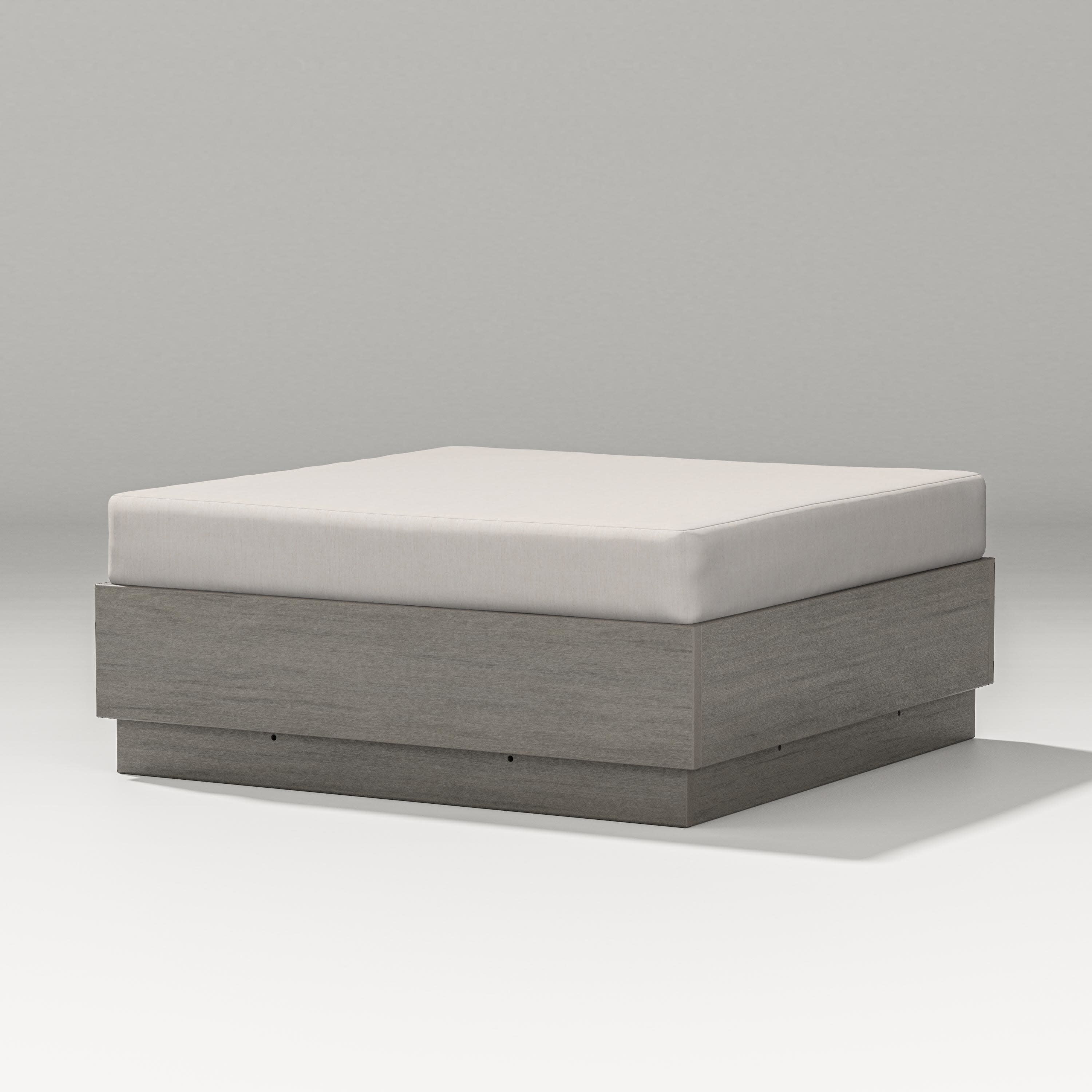 Elevate Lounge Ottoman in Driftwood / Cast Ash