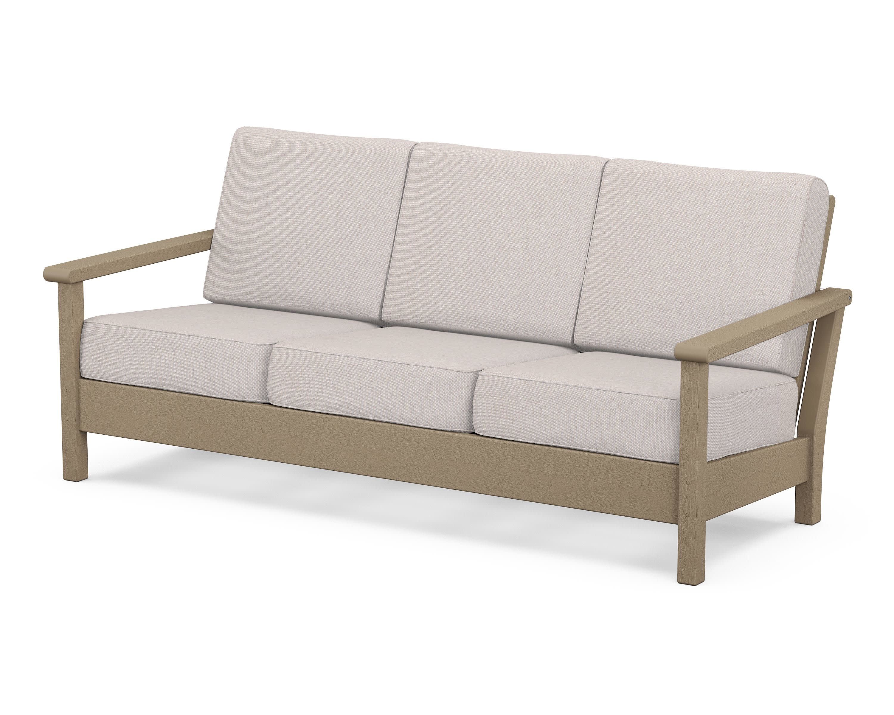 Harbour Deep Seating Sofa in Vintage Sahara / Dune Burlap