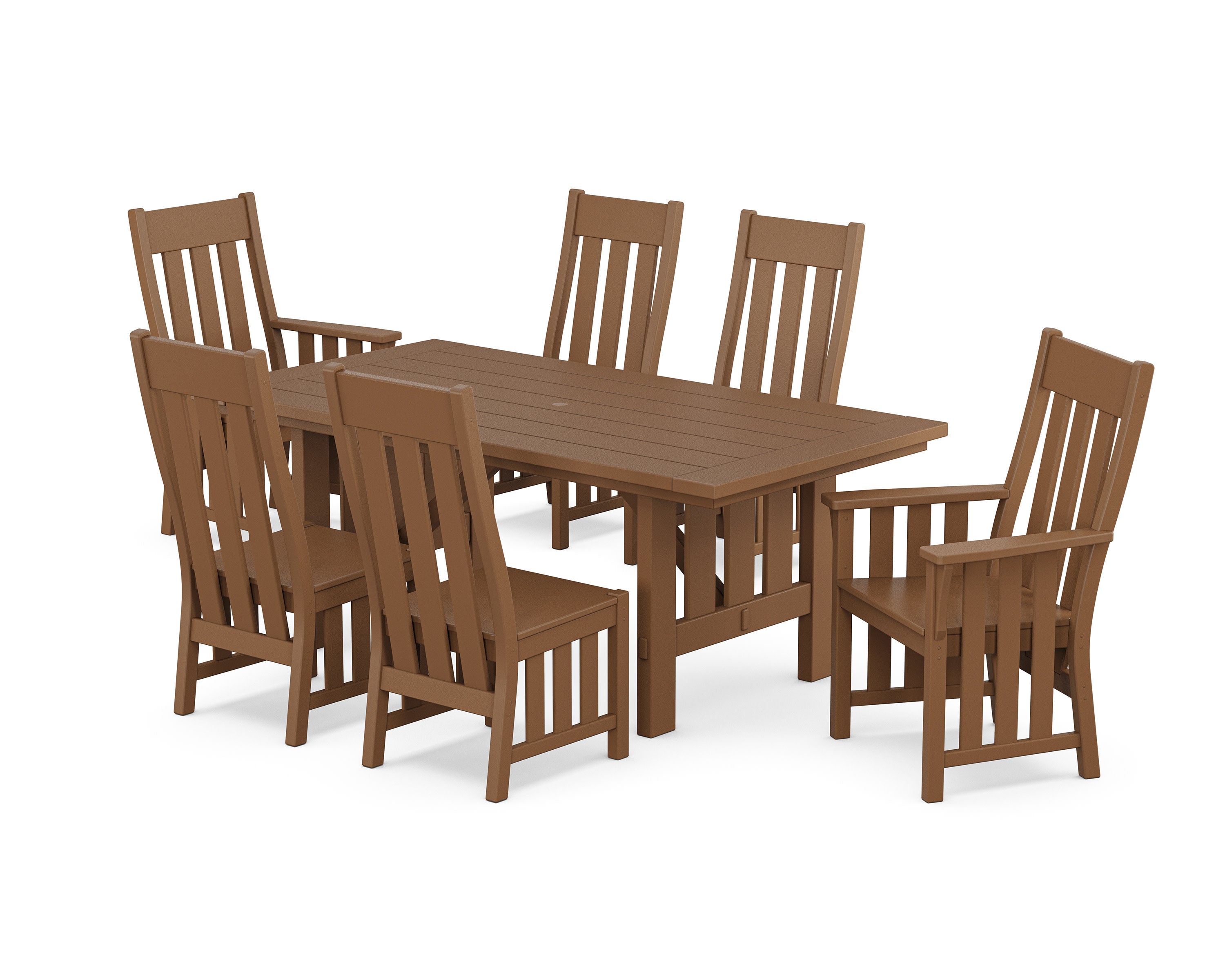 Acadia 7-Piece Dining Set in Teak