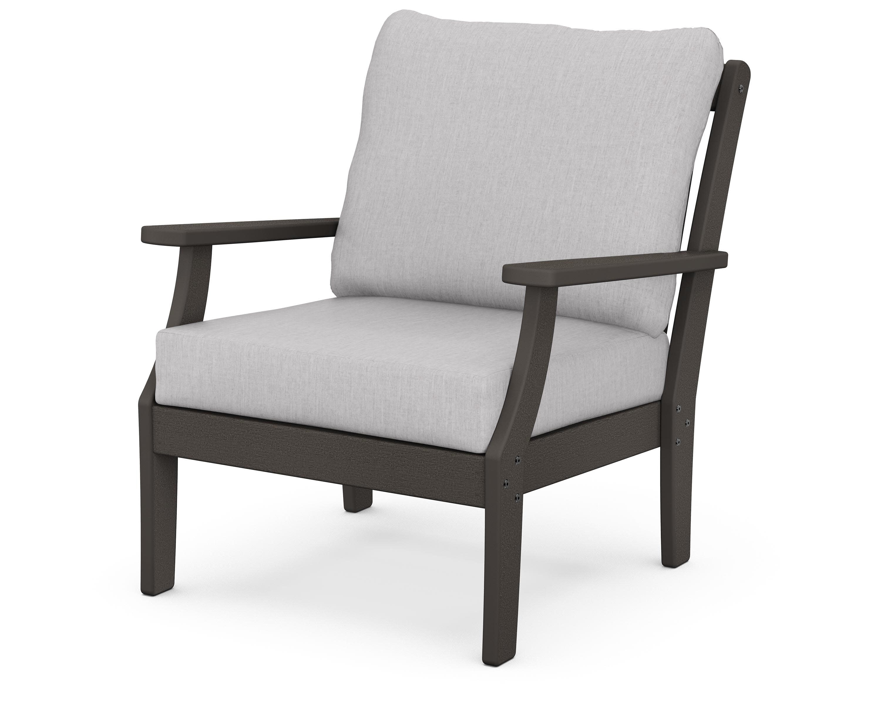 Braxton Deep Seating Chair in Vintage Coffee / Granite
