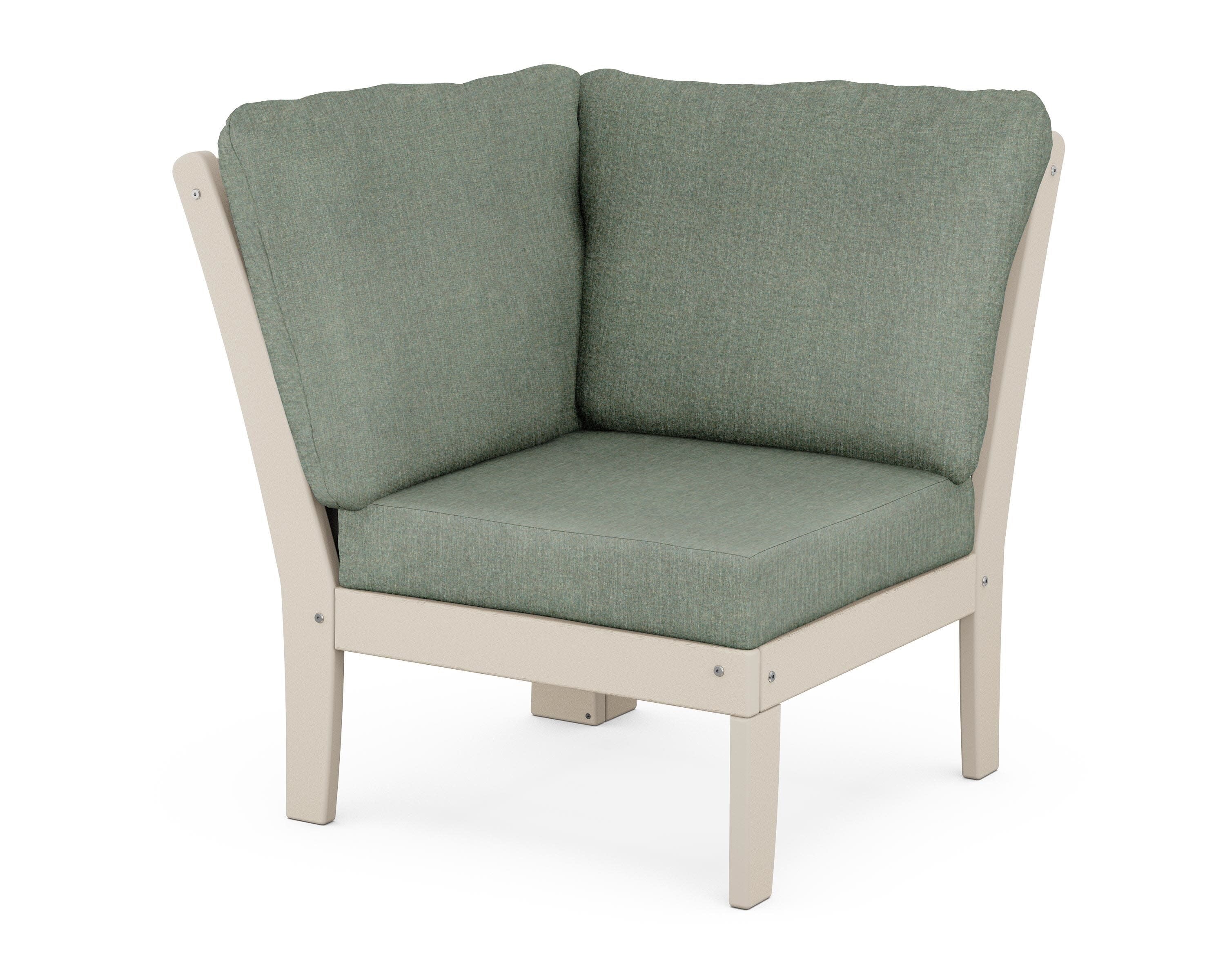 Braxton Modular Corner Chair in Sand / Cast Sage