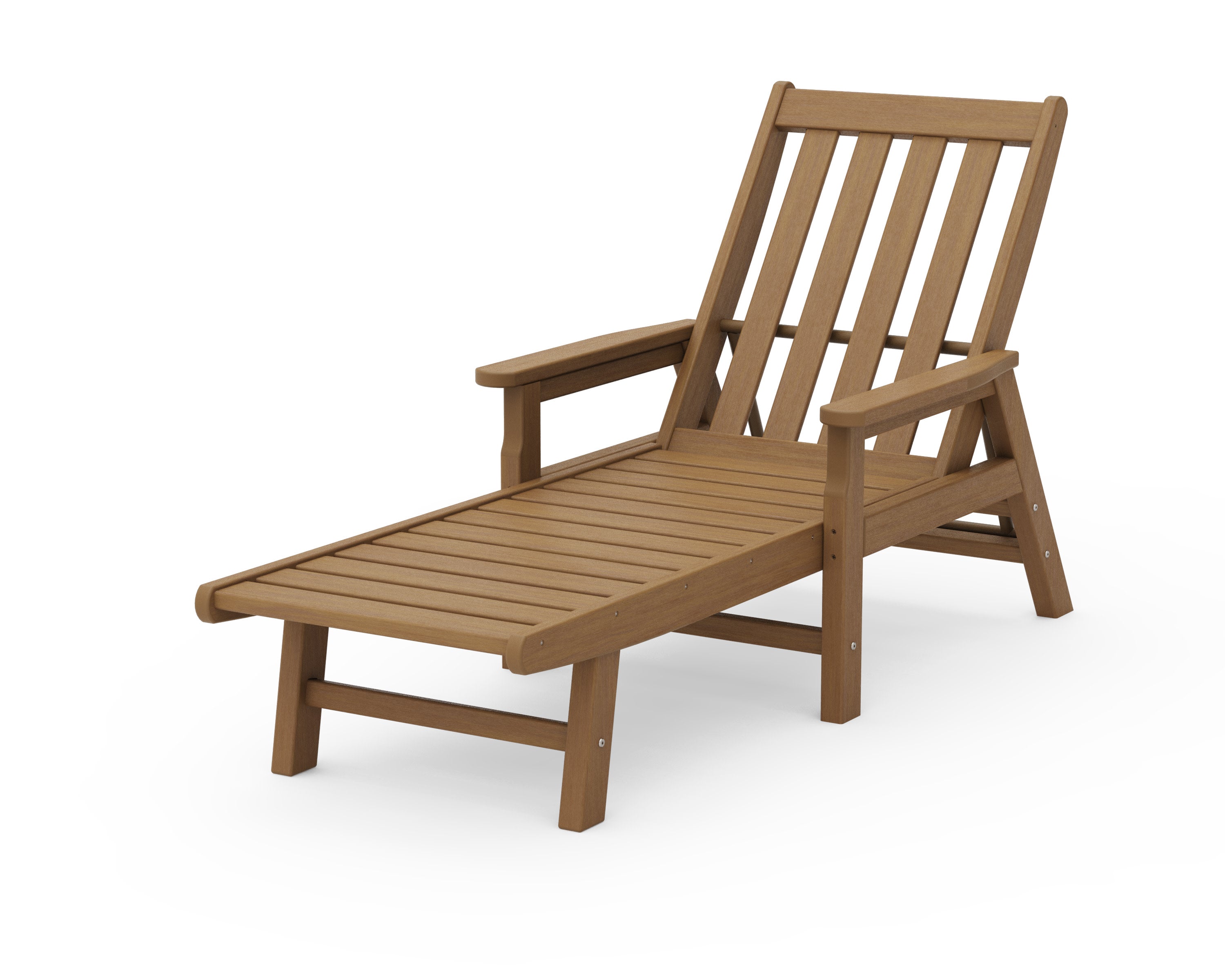 Vineyard Chaise with Arms in Natural