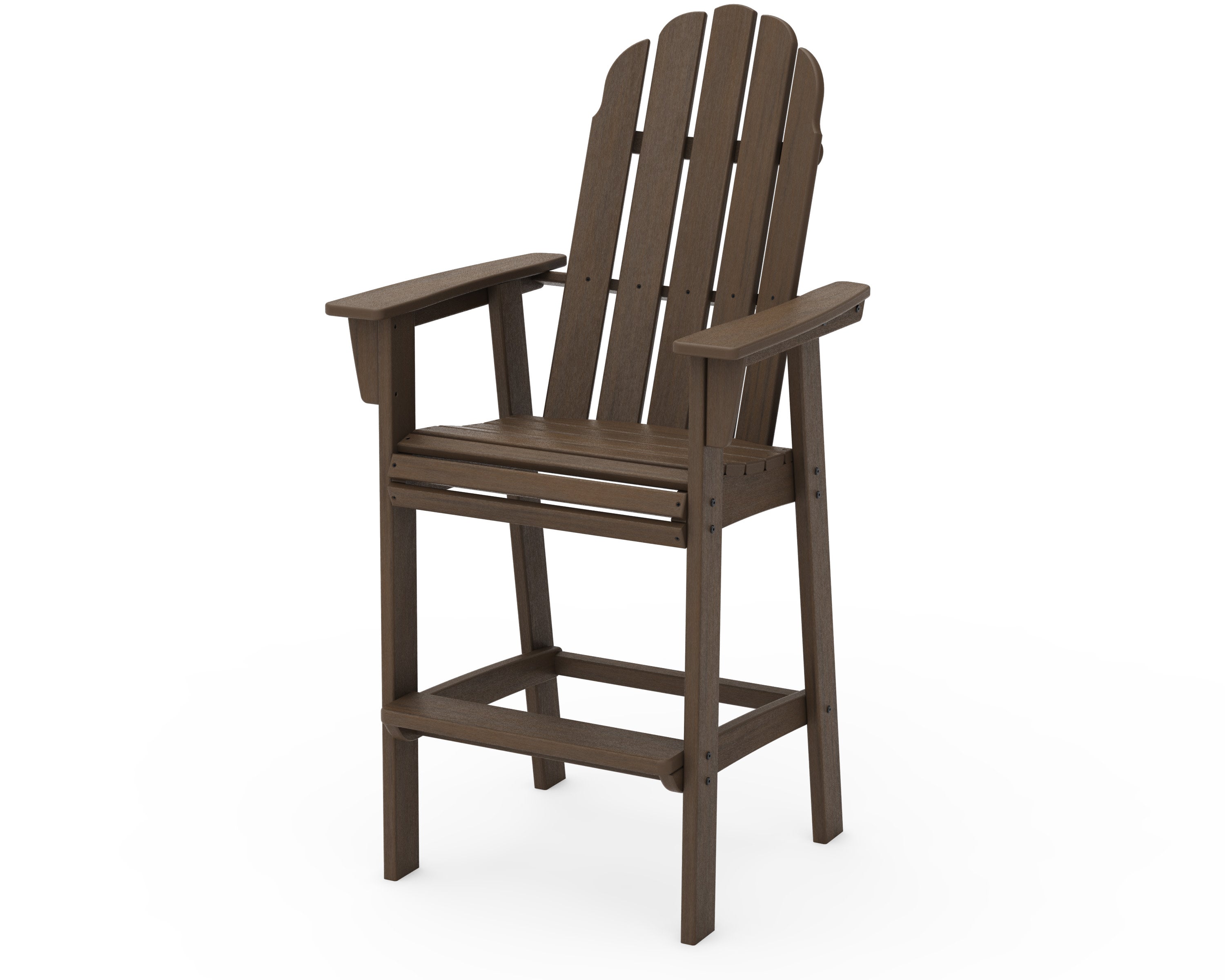 Vineyard Curveback Adirondack Bar Chair in Kona