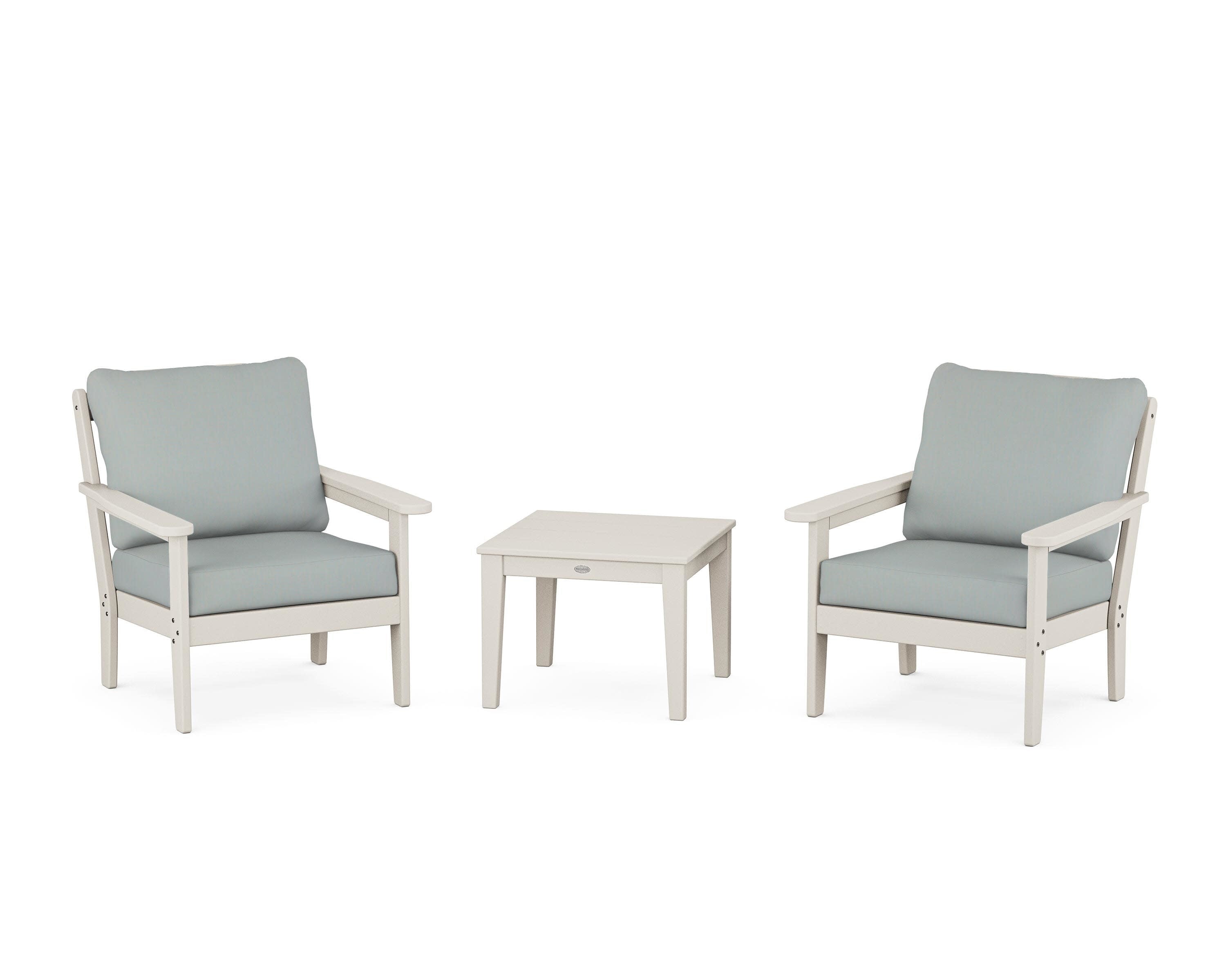 Cottage 3-Piece Deep Seating Set in Sand / Spa
