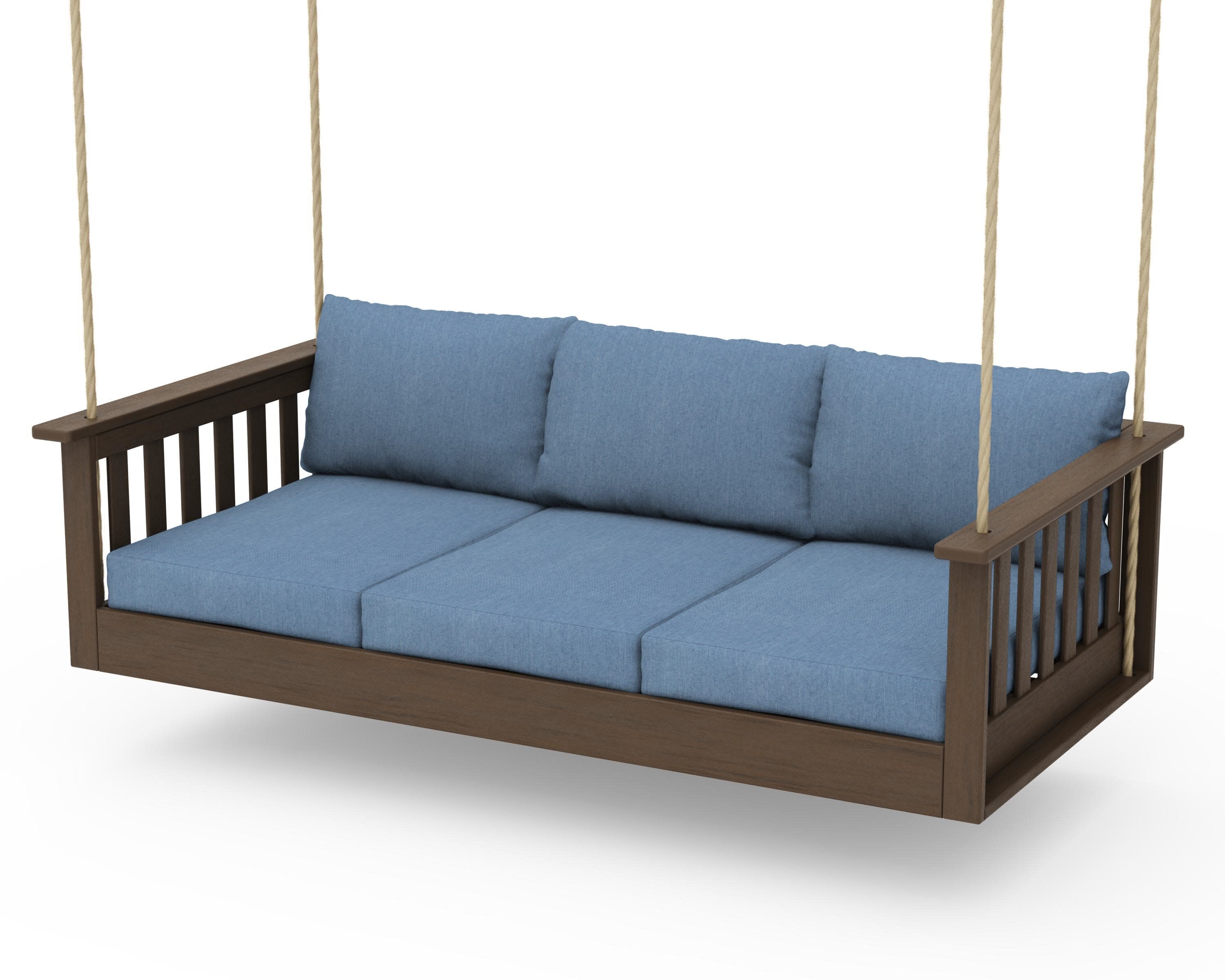Vineyard Daybed Swing in Kona / Sky Blue
