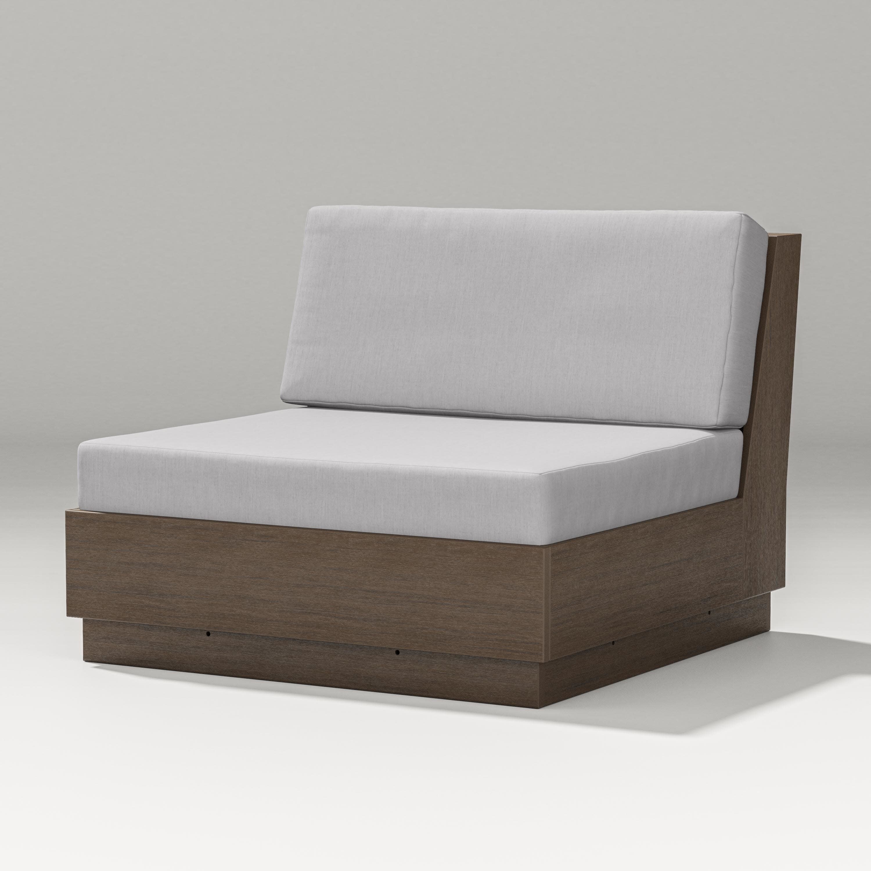 Elevate Modular Armless Chair in Kona / Granite