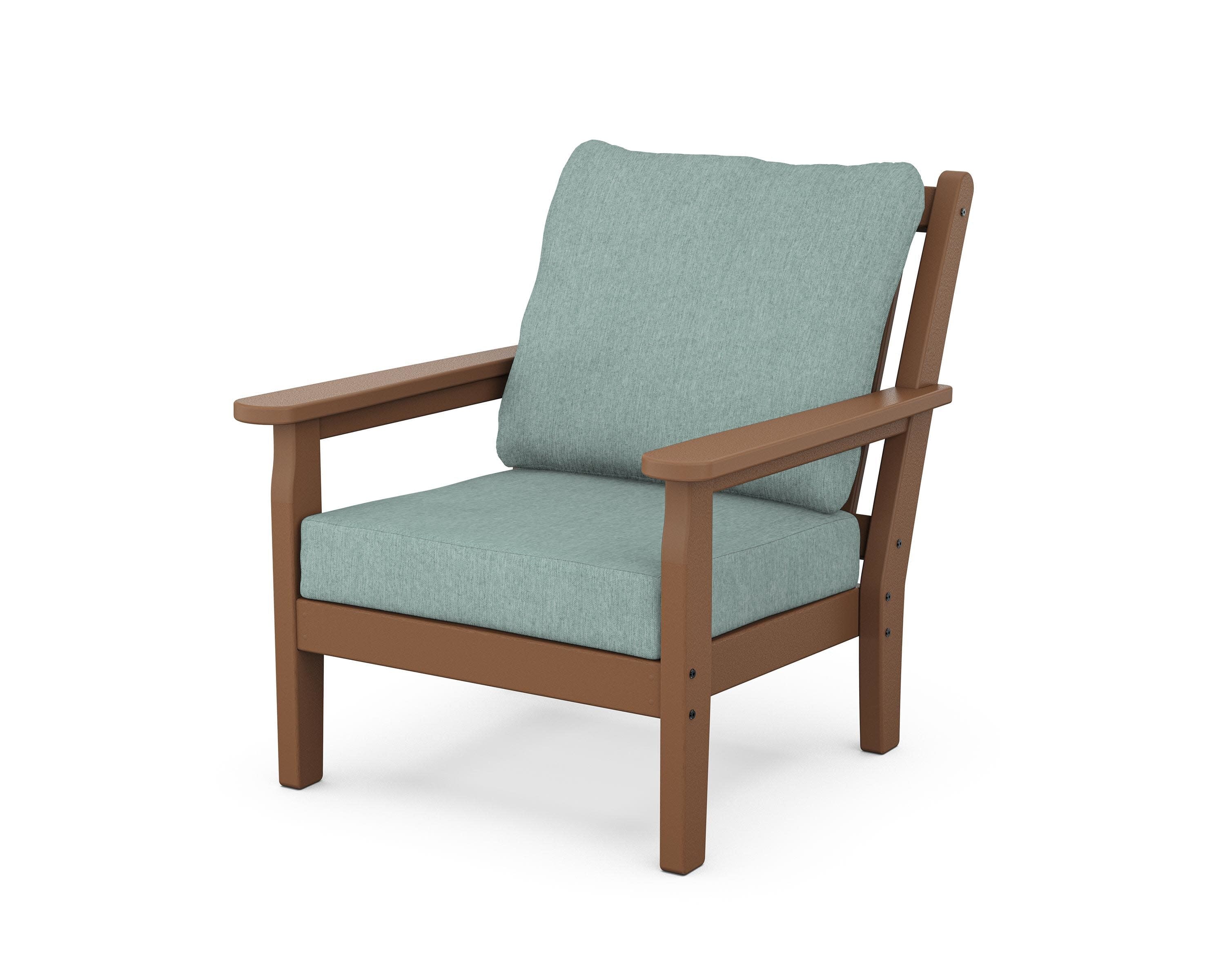 Chippendale Deep Seating Chair in Teak / Glacier Spa