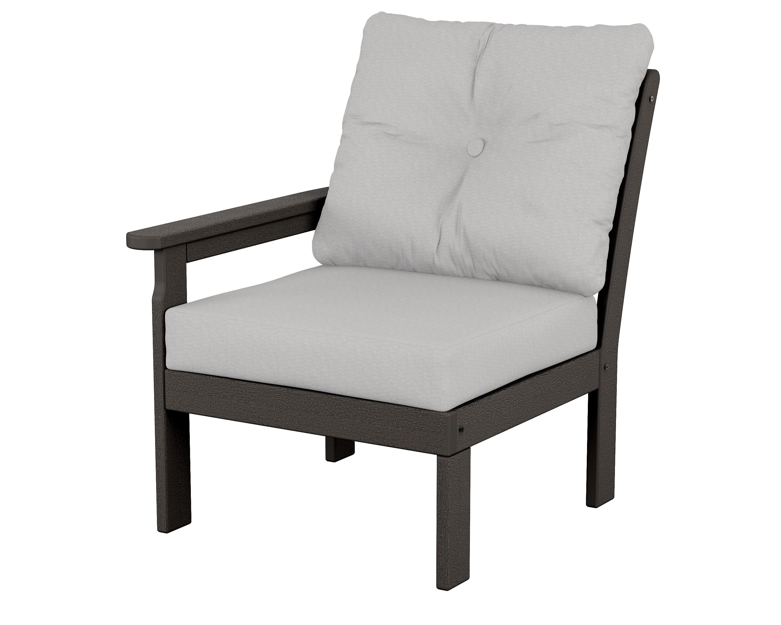 Vineyard Modular Left Arm Chair in Vintage Coffee / Diamond in the Rough