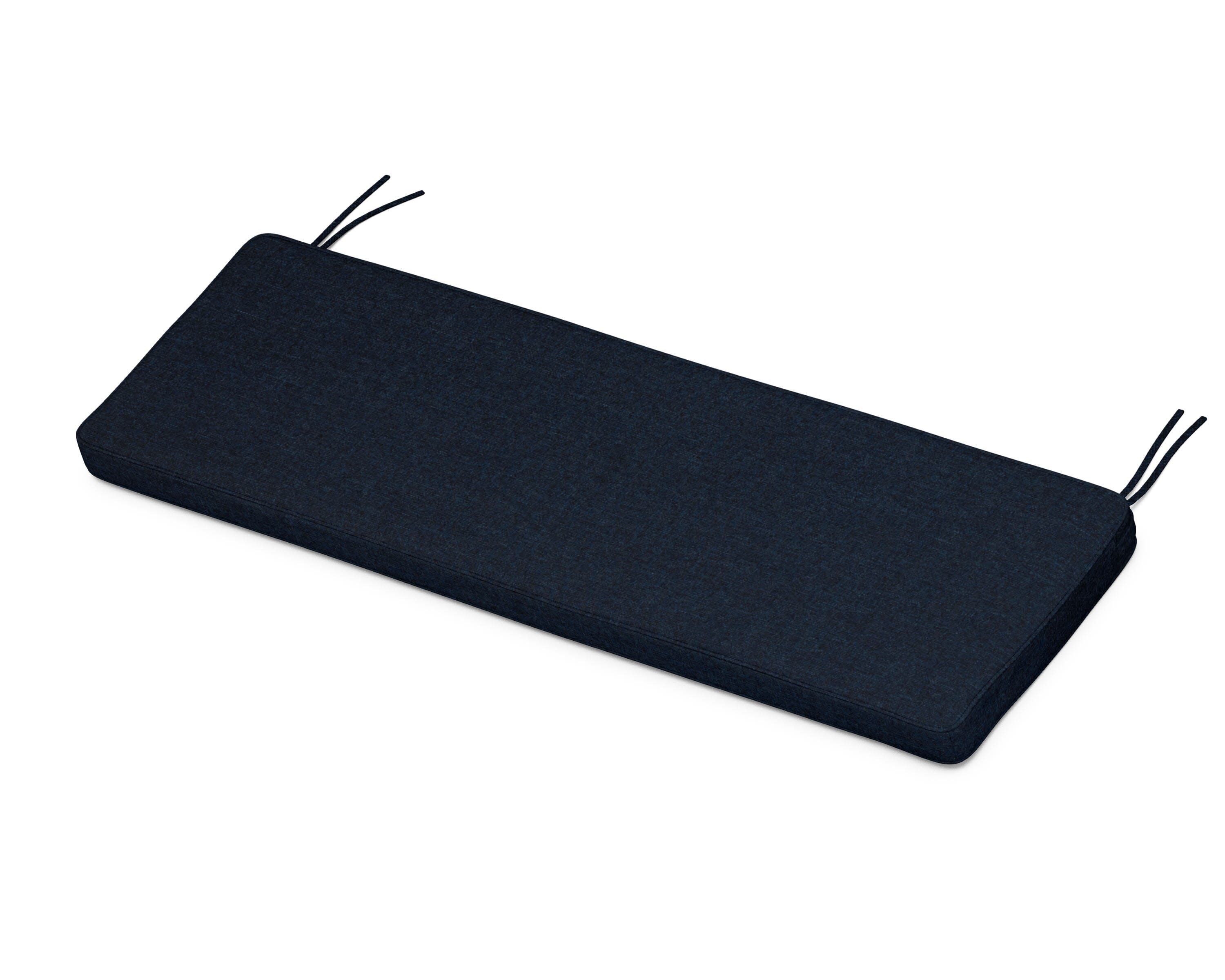 Chinoiserie Bench Seat Cushion in Marine Indigo