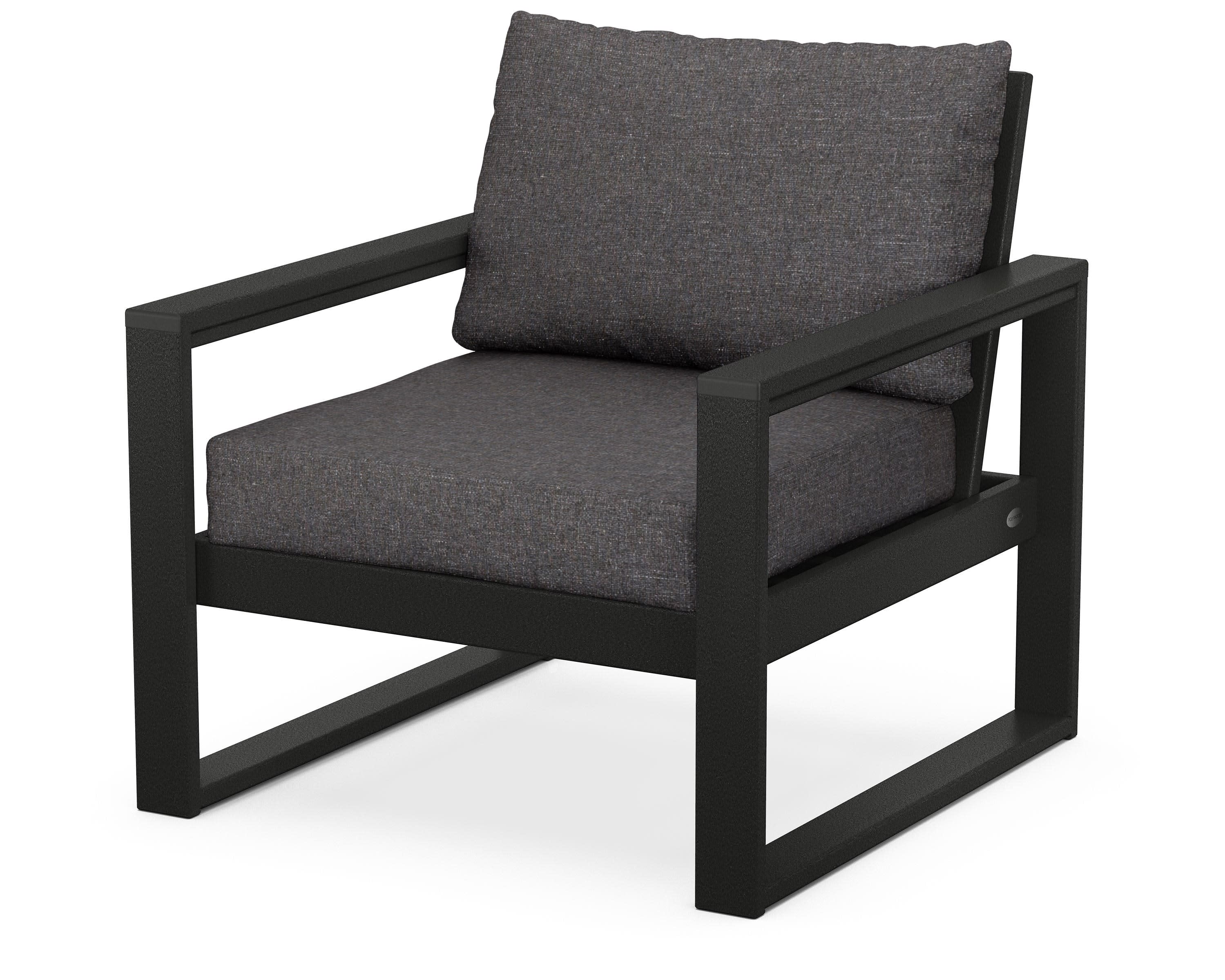 EDGE Club Chair in Black / Ash Charcoal