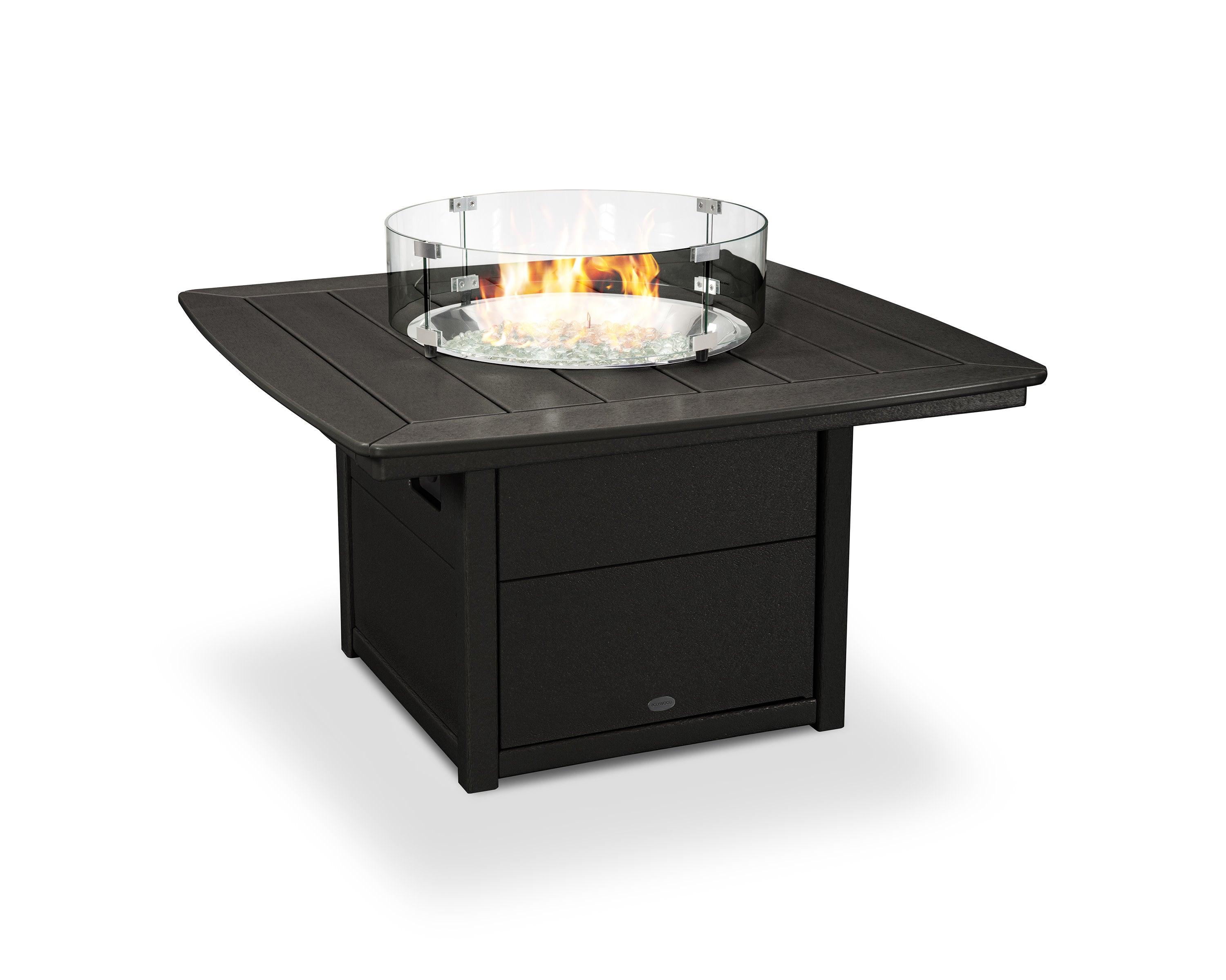 Nautical 42" Fire Pit Table in Black