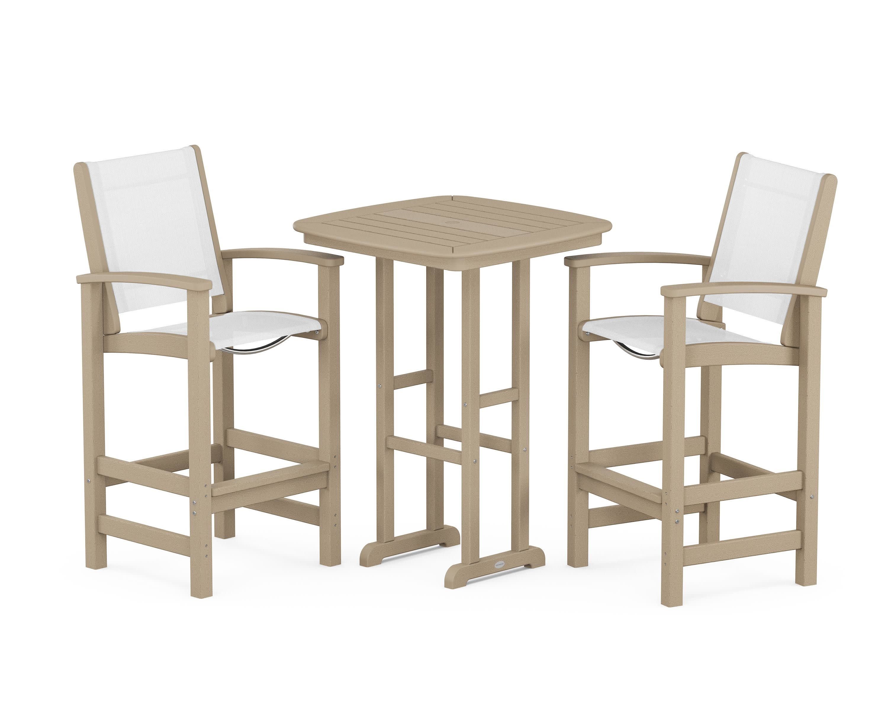 Coastal 3-Piece Bar Set in Vintage Sahara / White Sling