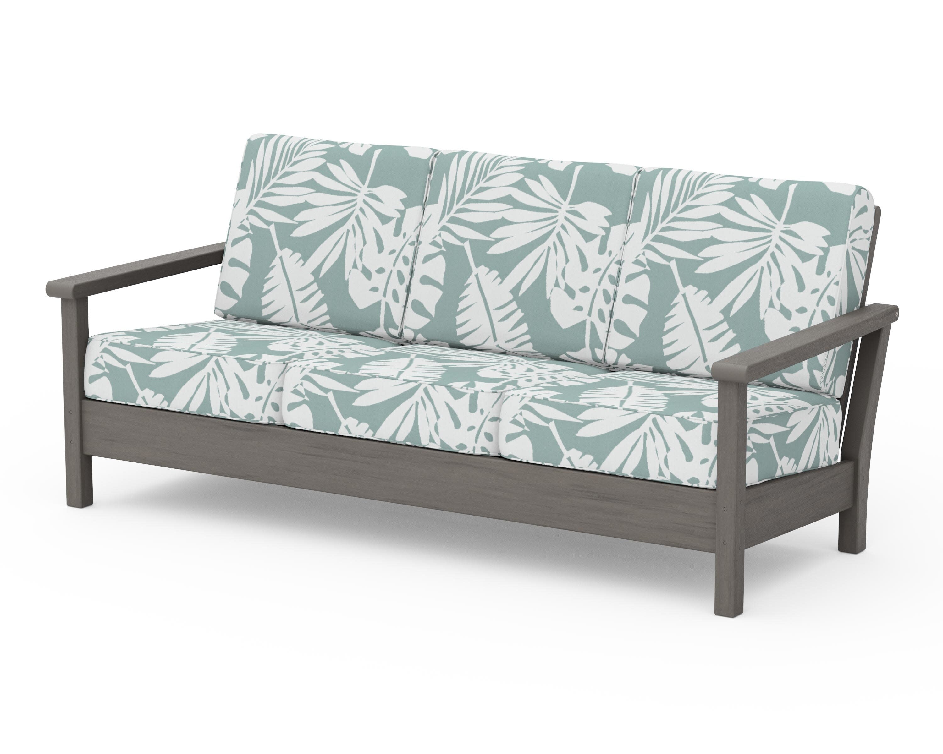 Harbour Deep Seating Sofa in Driftwood / Leaf Glacier Spa