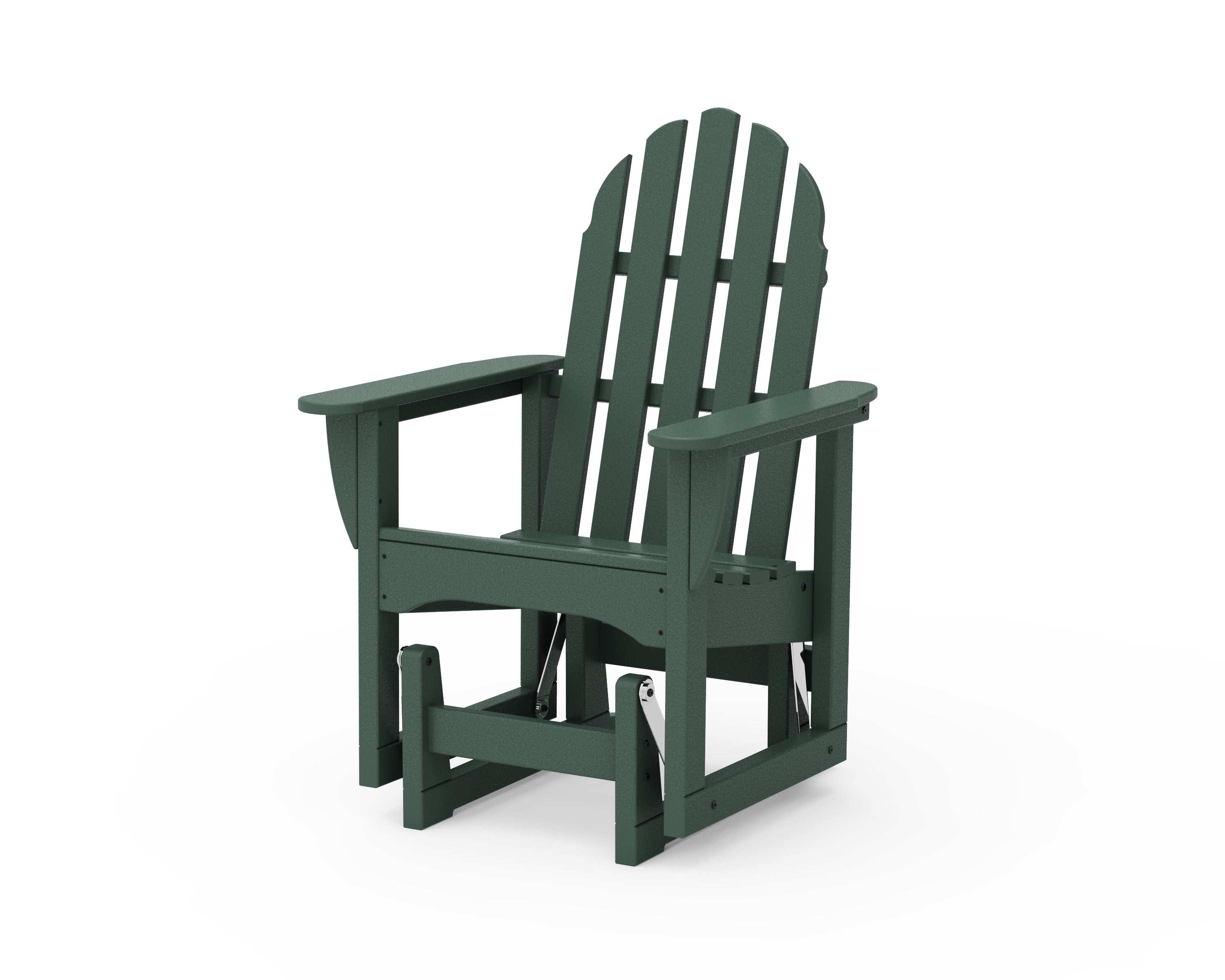 Classic Adirondack Glider Chair in Green
