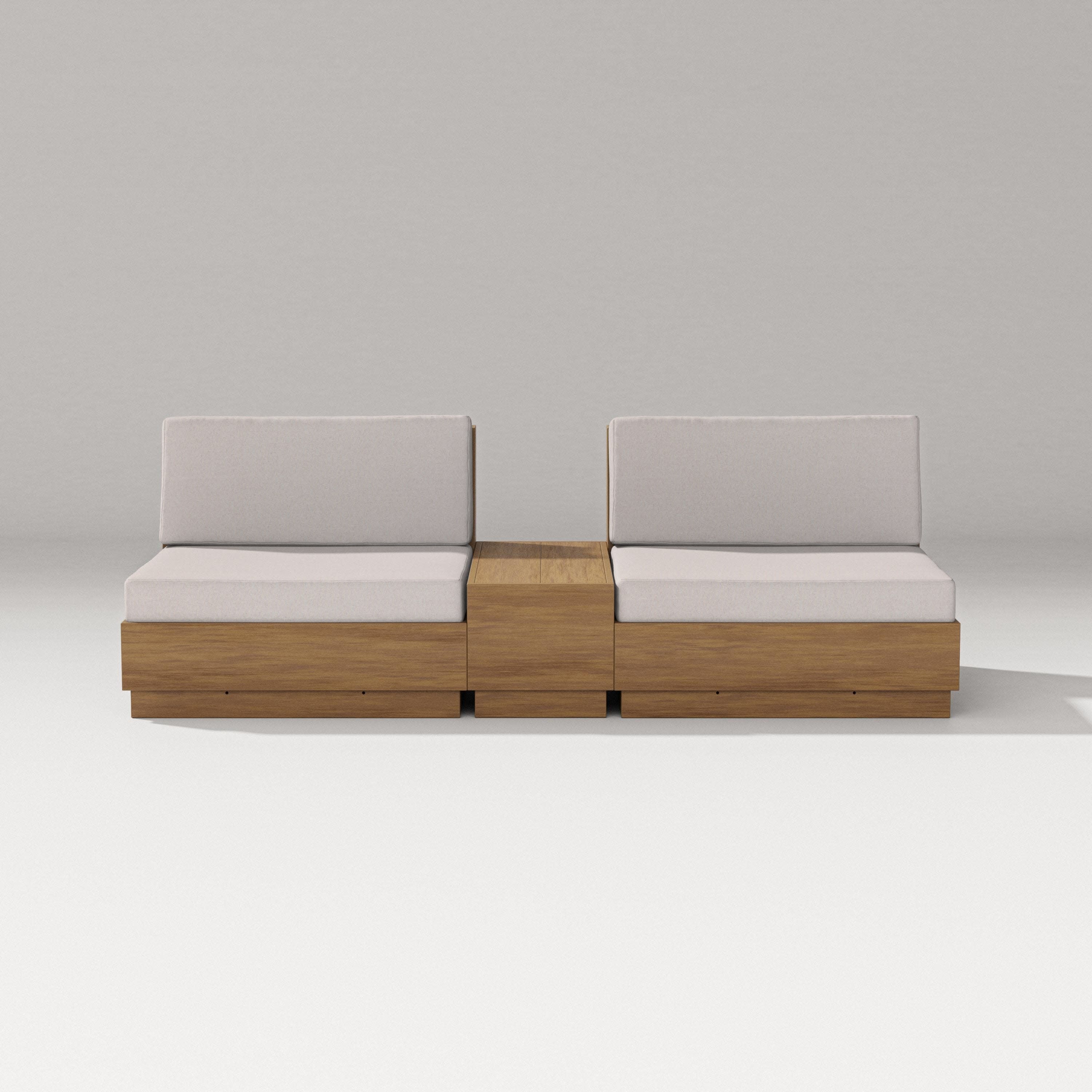 Elevate Lounge Chair Set in Natural / Dune Burlap