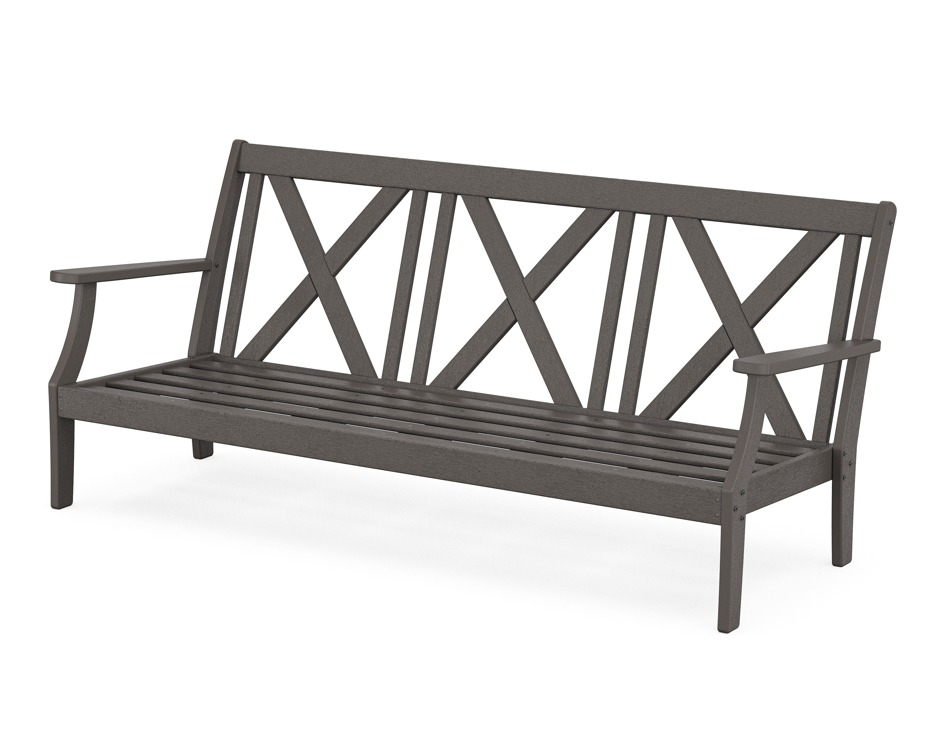 Braxton Deep Seating Sofa Frame in Vintage Coffee