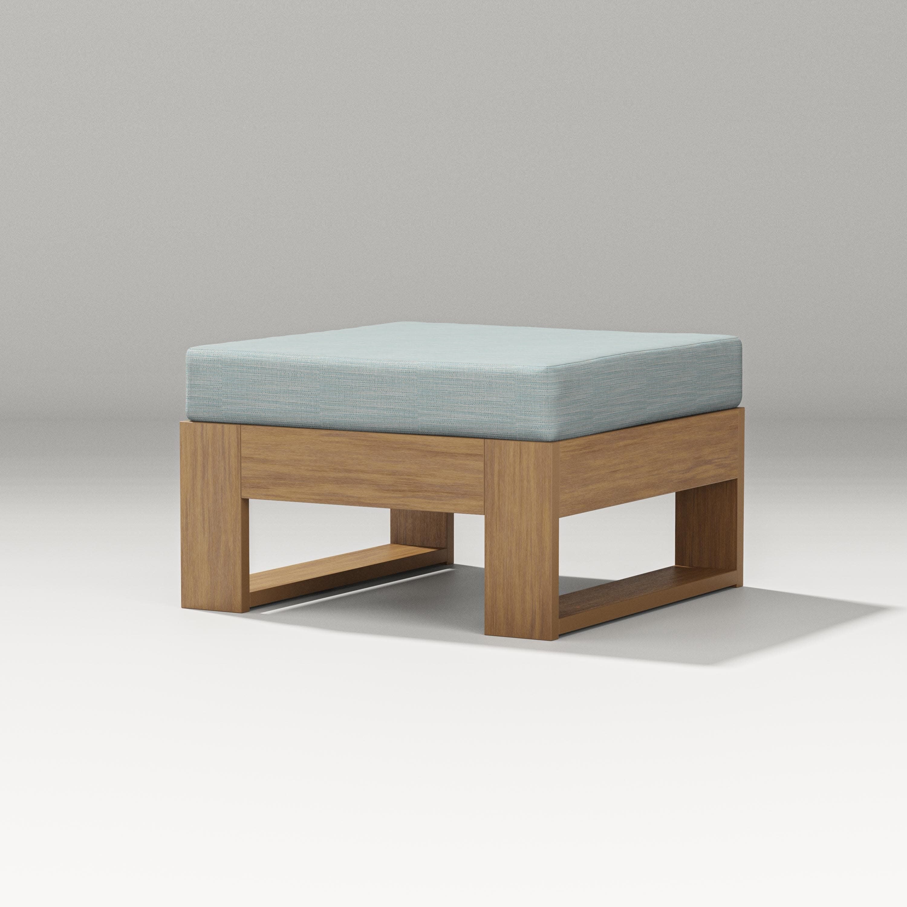 Latitude Lounge Ottoman in Natural / Soothe Mist
