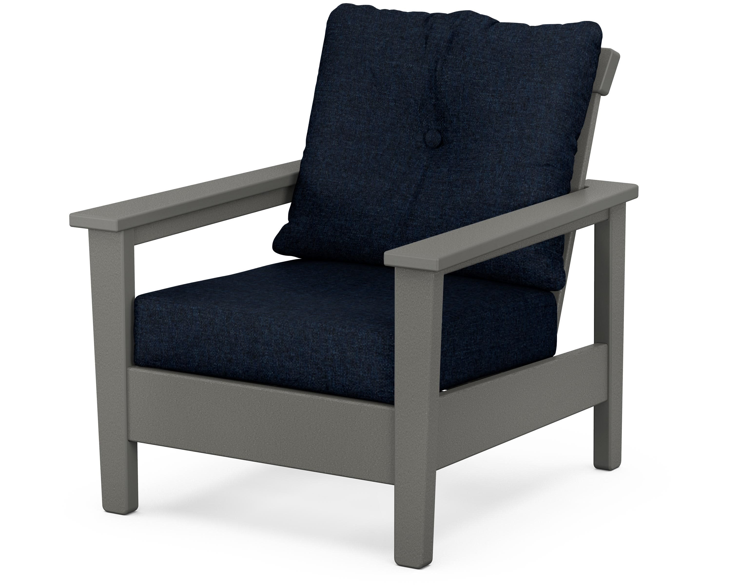 Prescott Deep Seating Chair in Slate Grey / Marine Indigo