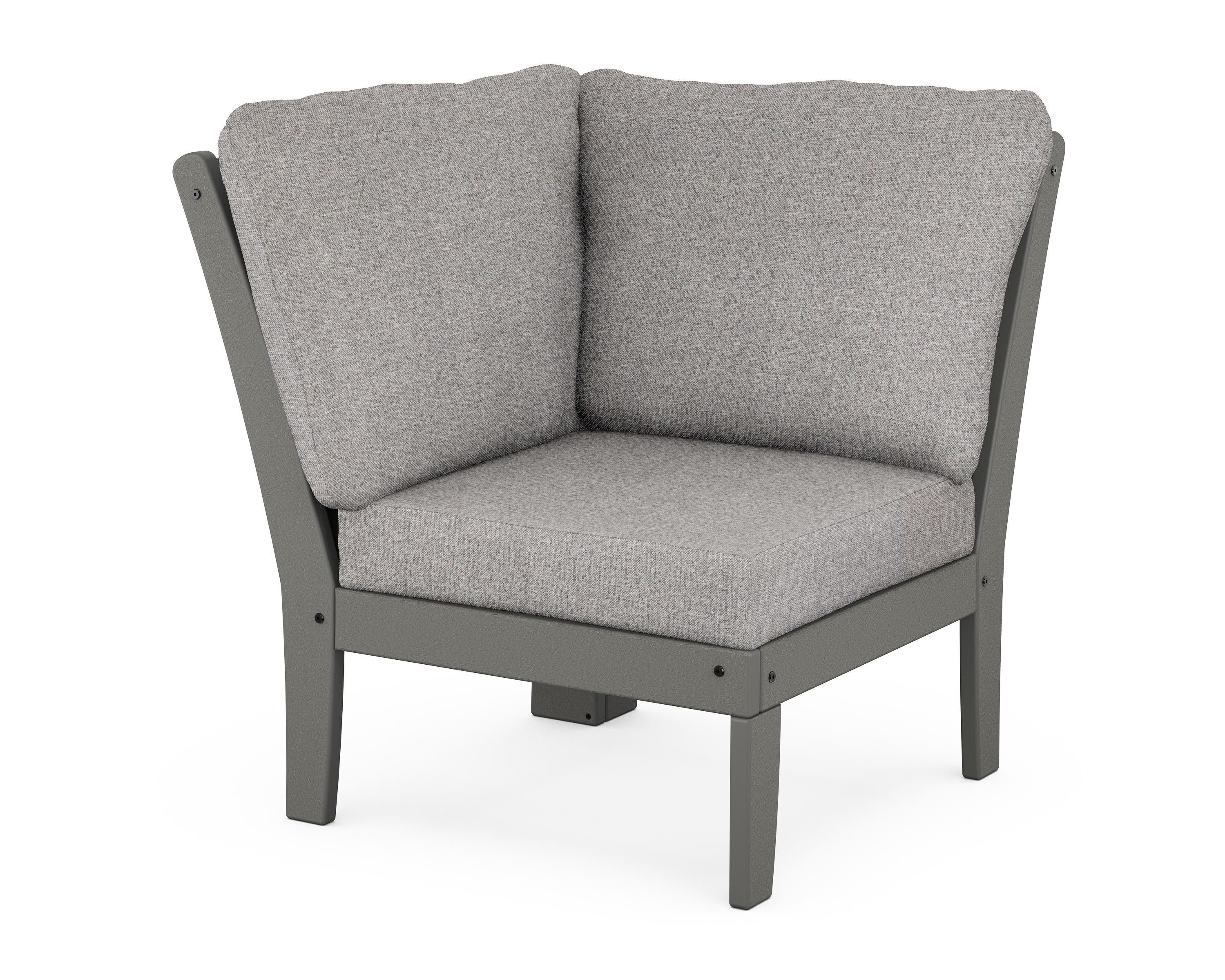 Braxton Modular Corner Chair in Slate Grey / Grey Mist