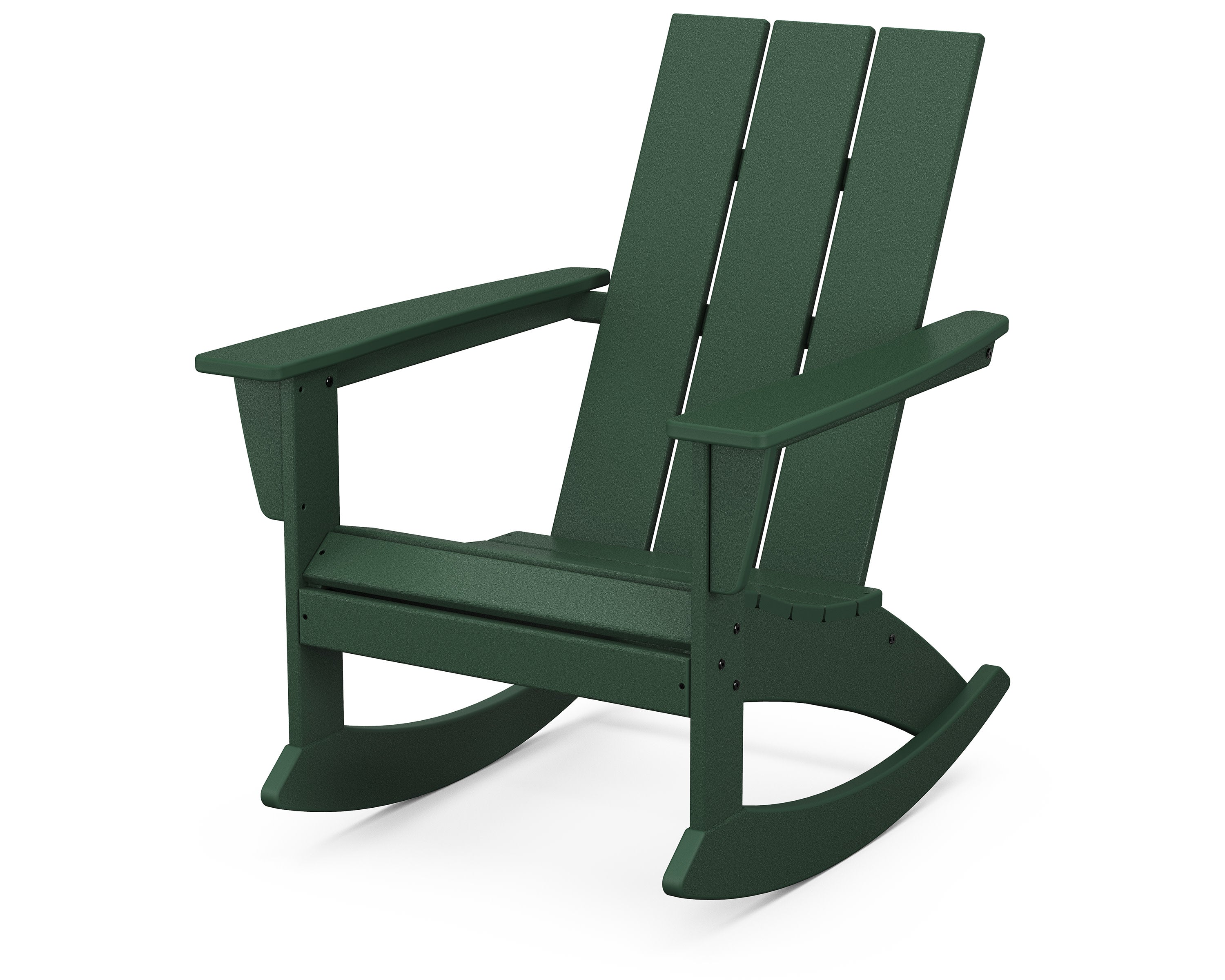 Modern Adirondack Rocking Chair in Green
