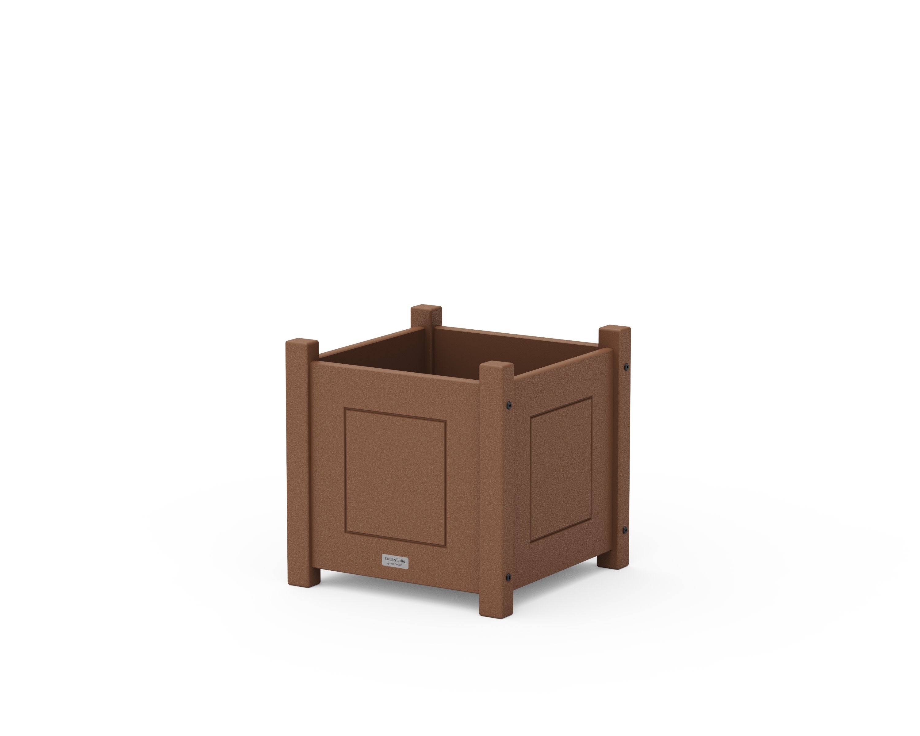 Country Living Square Planter Box in Teak