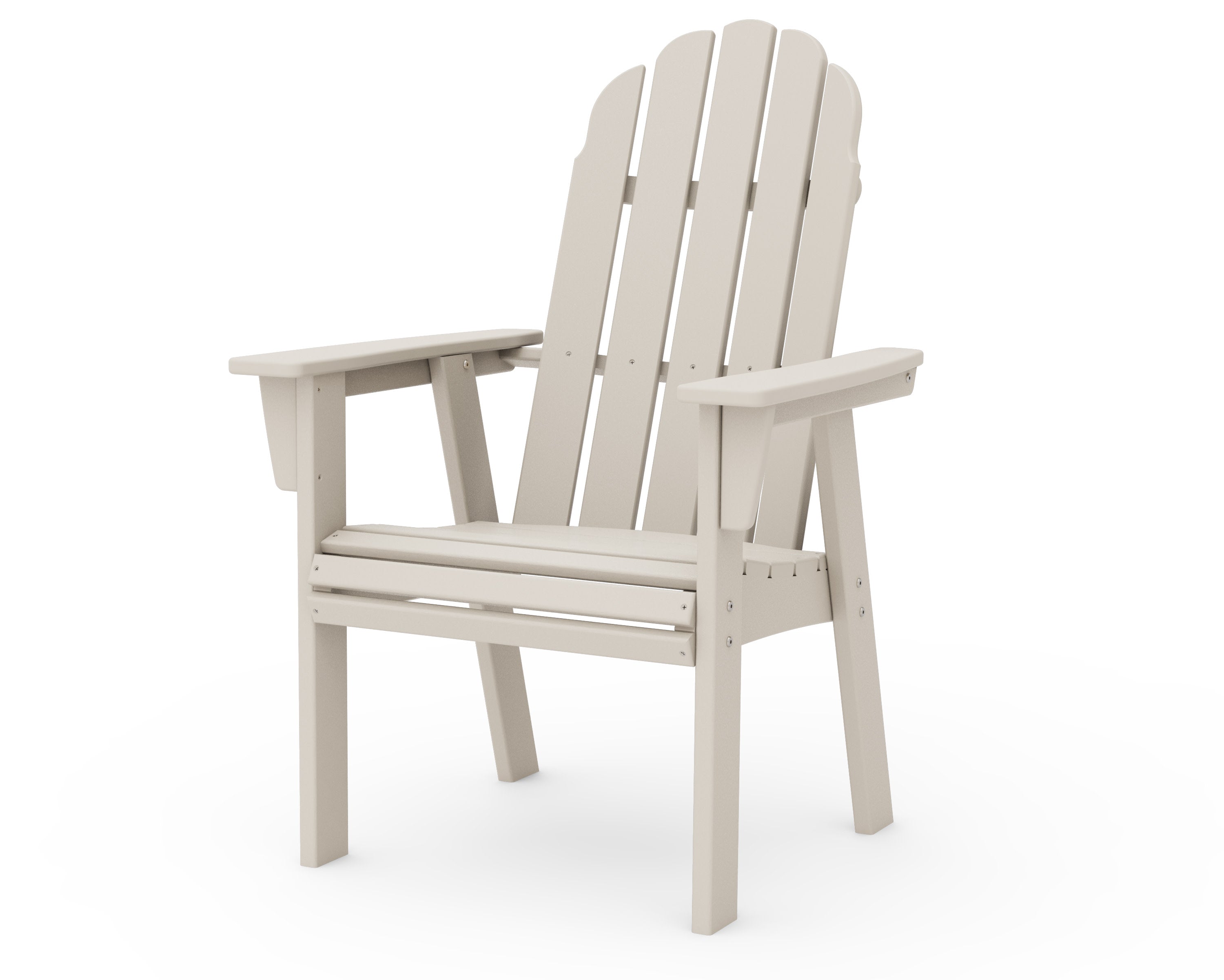 Vineyard Curveback Adirondack Dining Chair in Sand