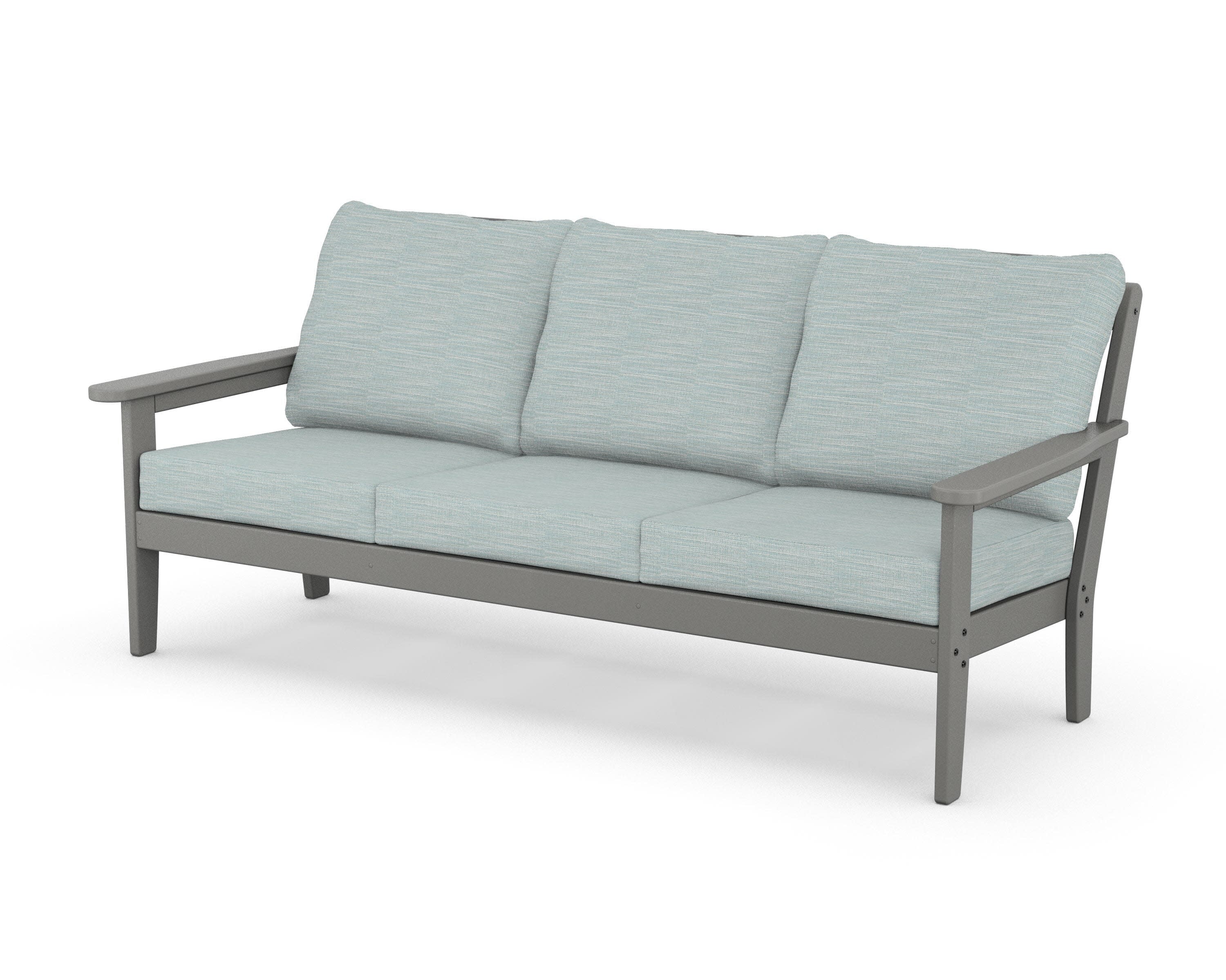 Cottage Deep Seating Sofa in Slate Grey / Soothe Mist