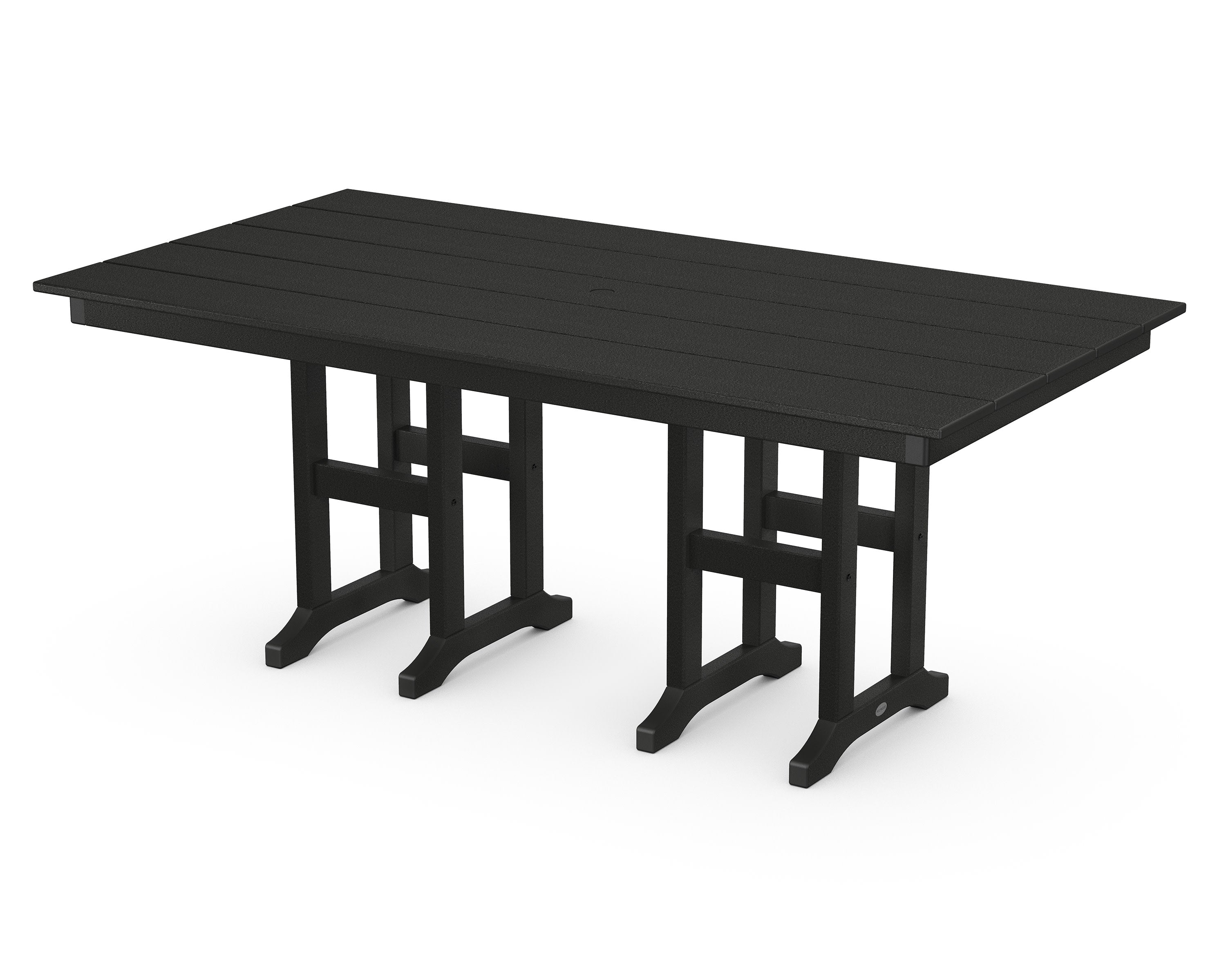 Farmhouse 37" x 72" Dining Table in Black