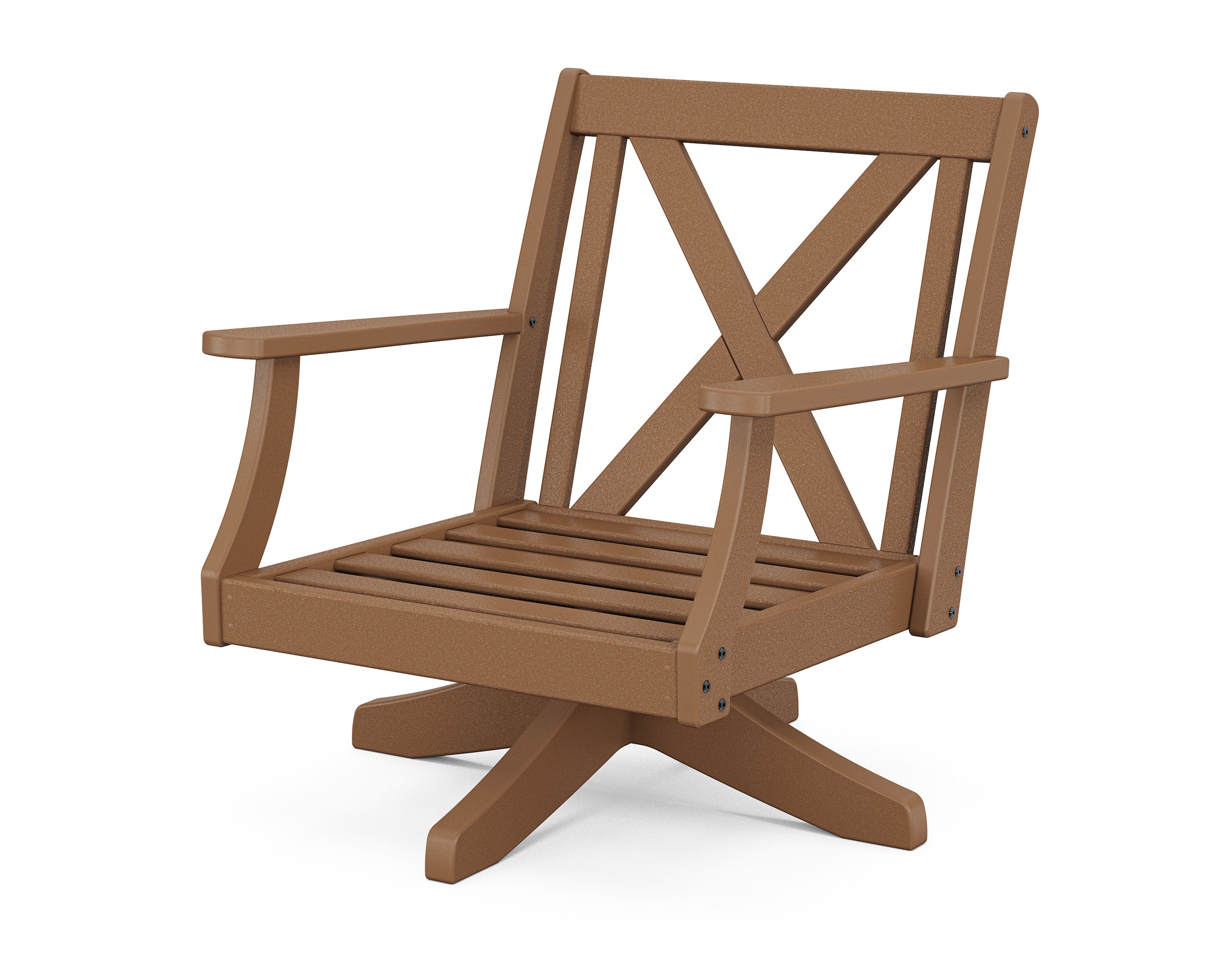 Braxton Deep Seating Swivel Chair Frame in Teak