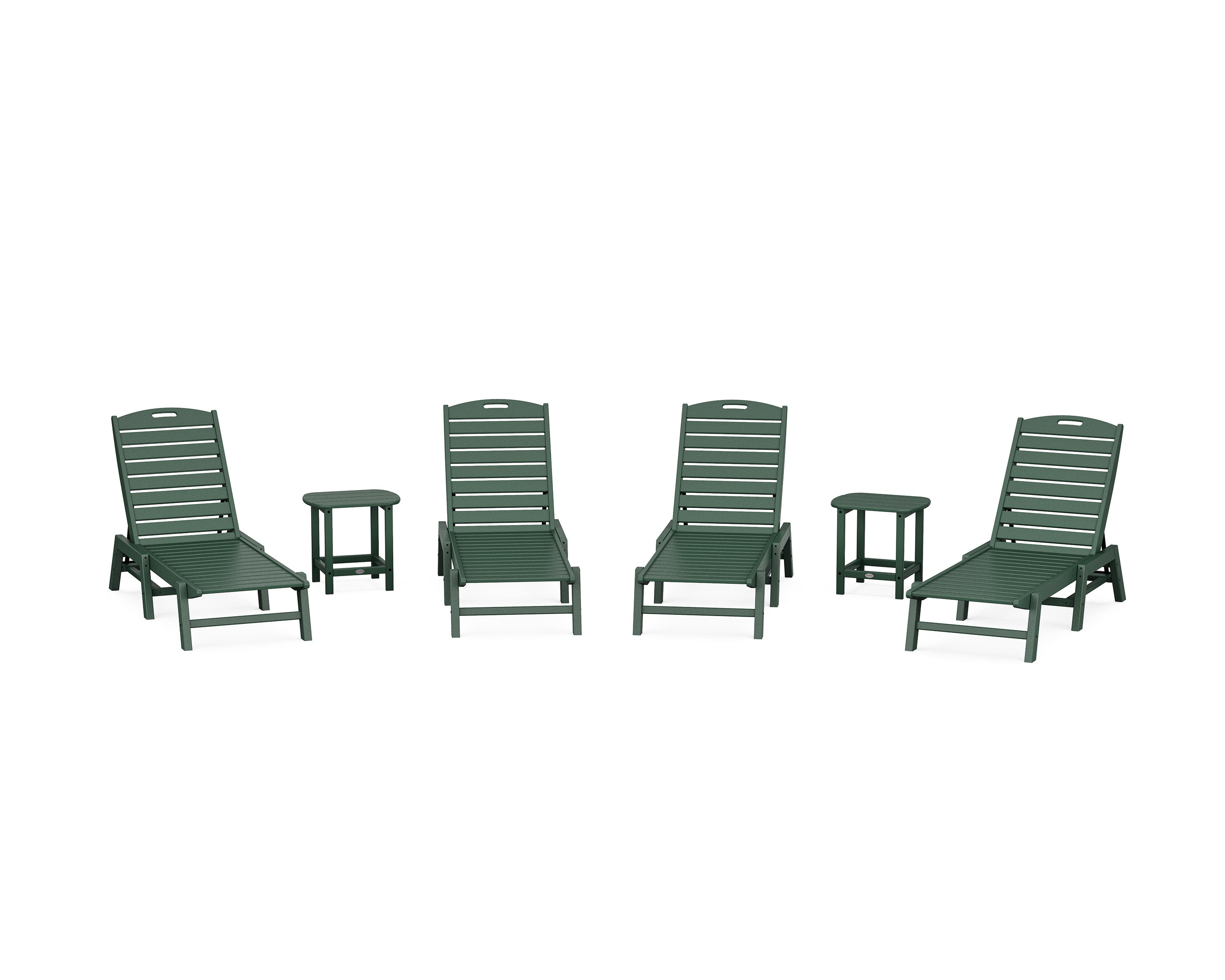 Nautical Chaise 6-Piece Set in Green