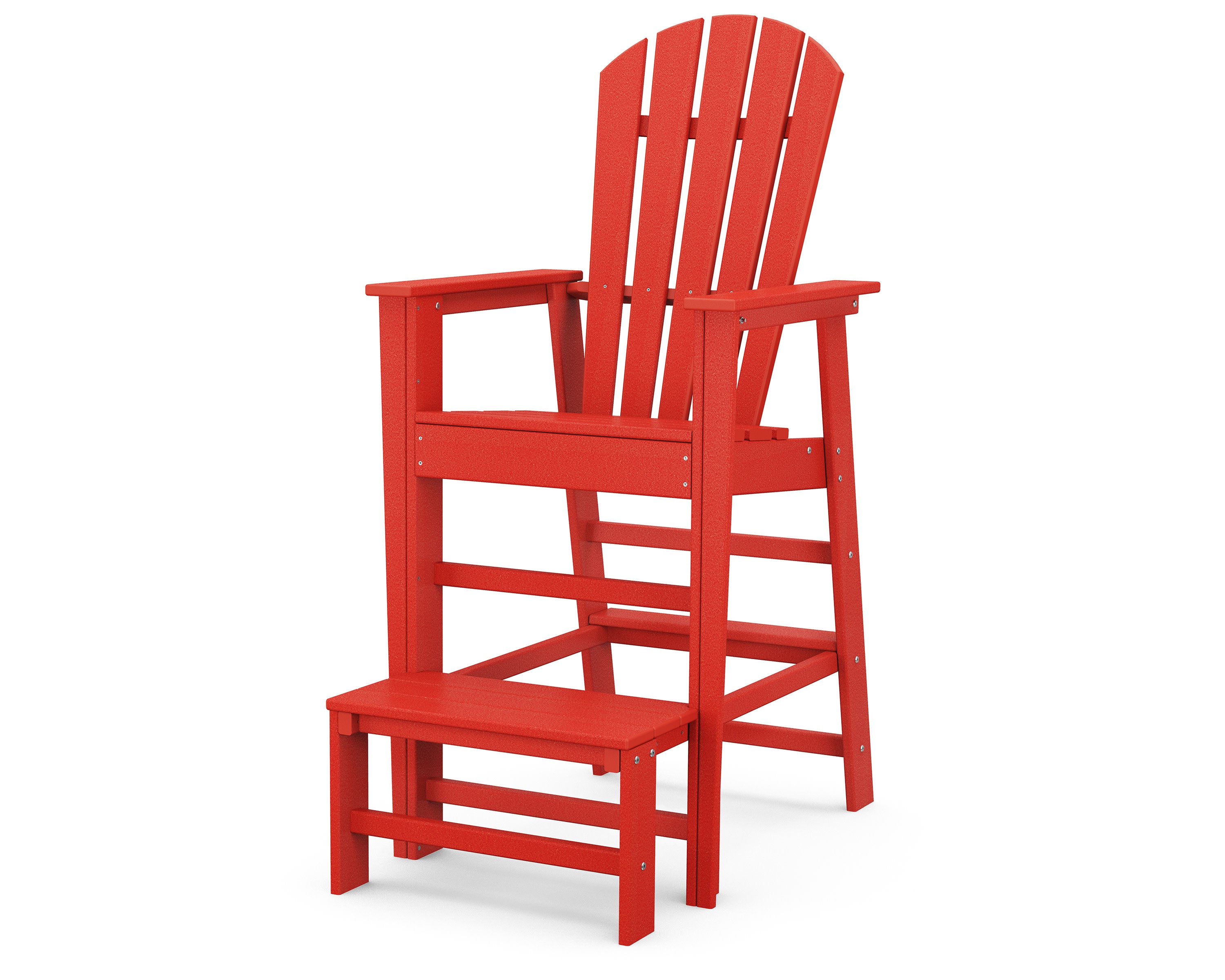 South Beach Lifeguard Chair in Sunset Red