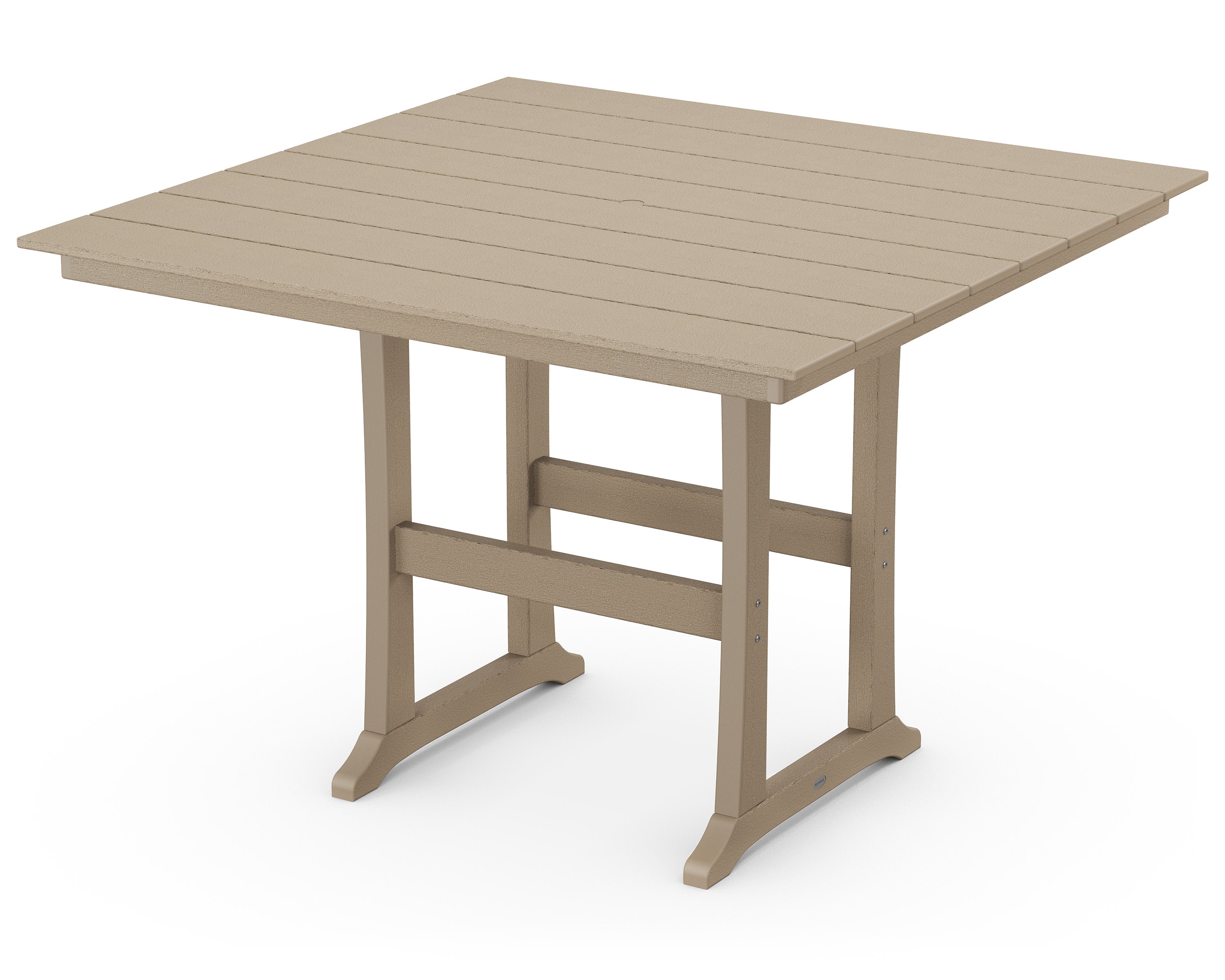 Farmhouse Trestle 59" Bar Table in Vintage Sahara