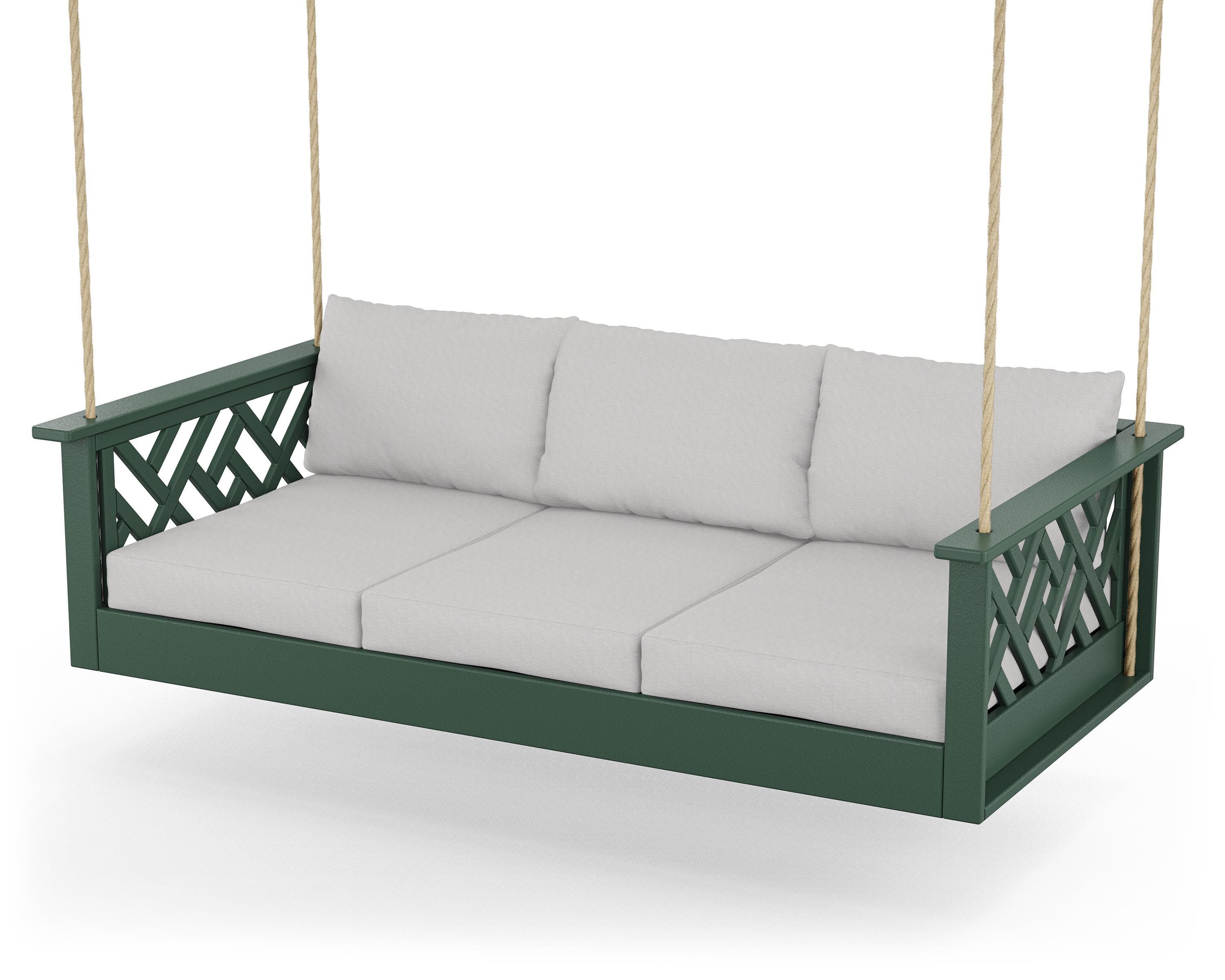 Chippendale Daybed Swing in Green / Diamond in the Rough