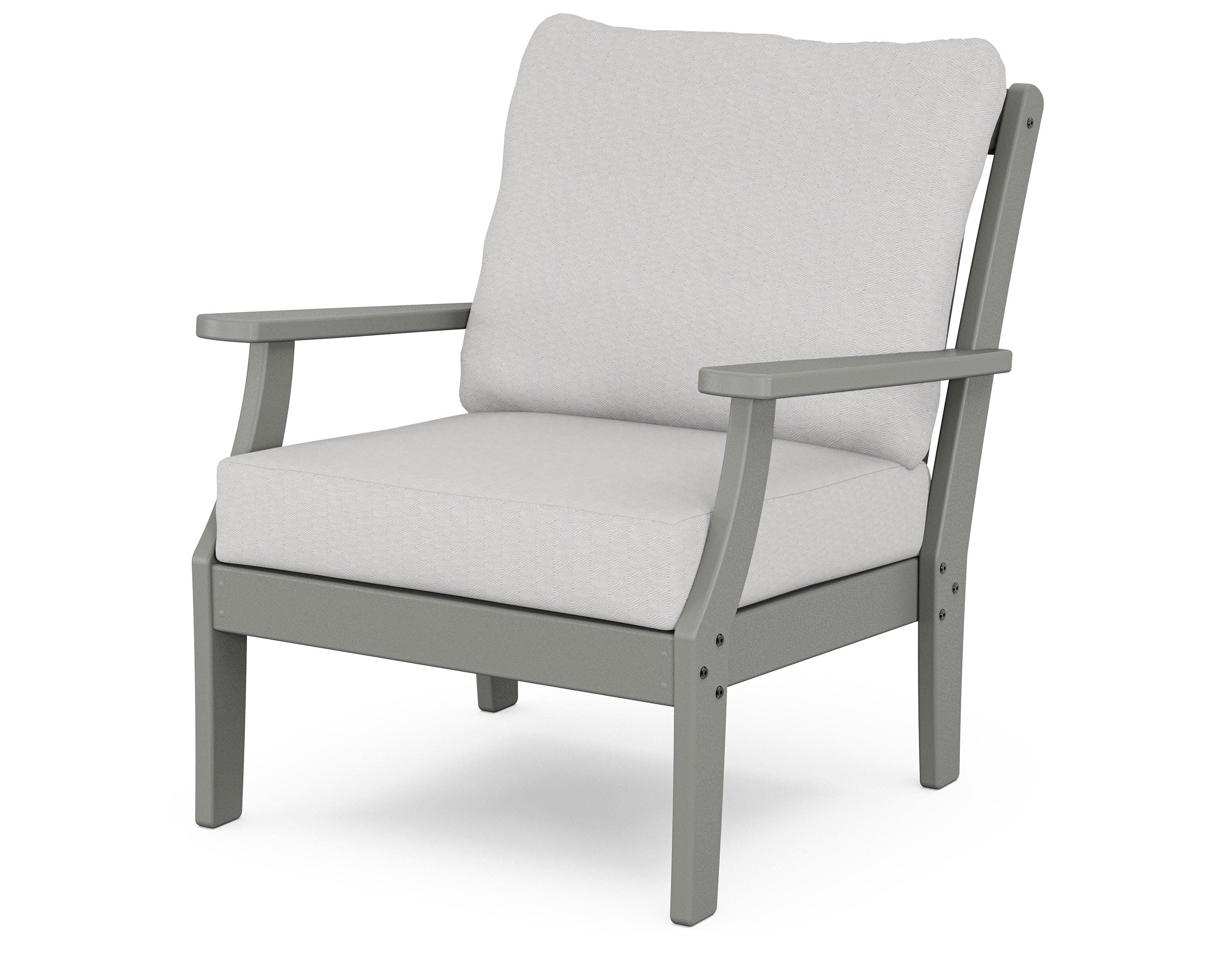 Braxton Deep Seating Chair in Slate Grey / Diamond in the Rough