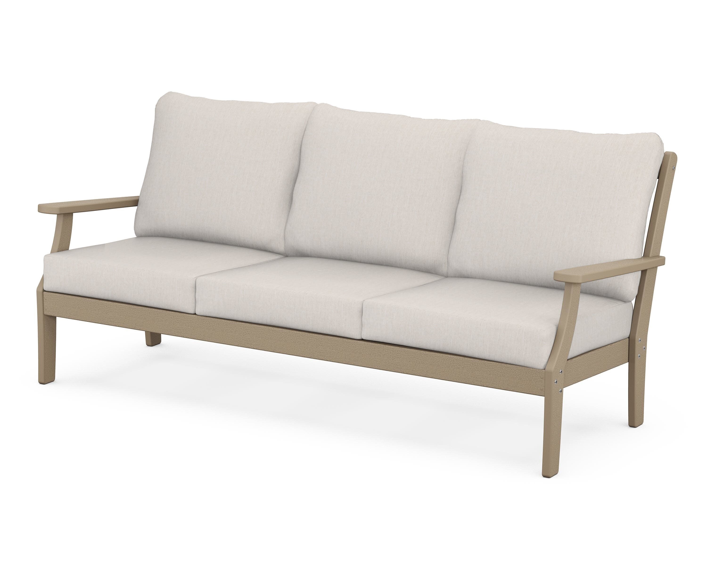 Braxton Deep Seating Sofa in Vintage Sahara / Cast Ash