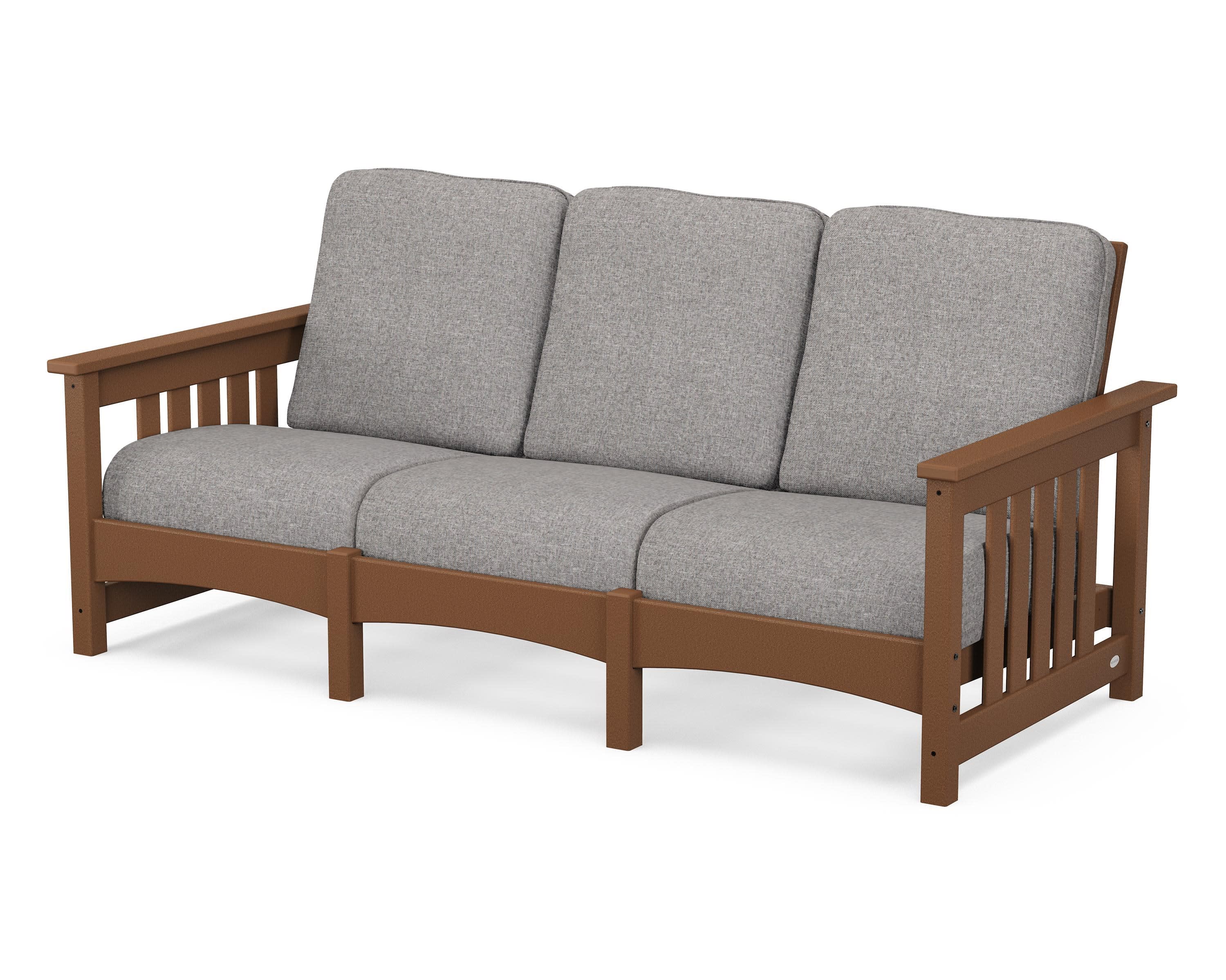 Club Mission Sofa in Teak / Grey Mist