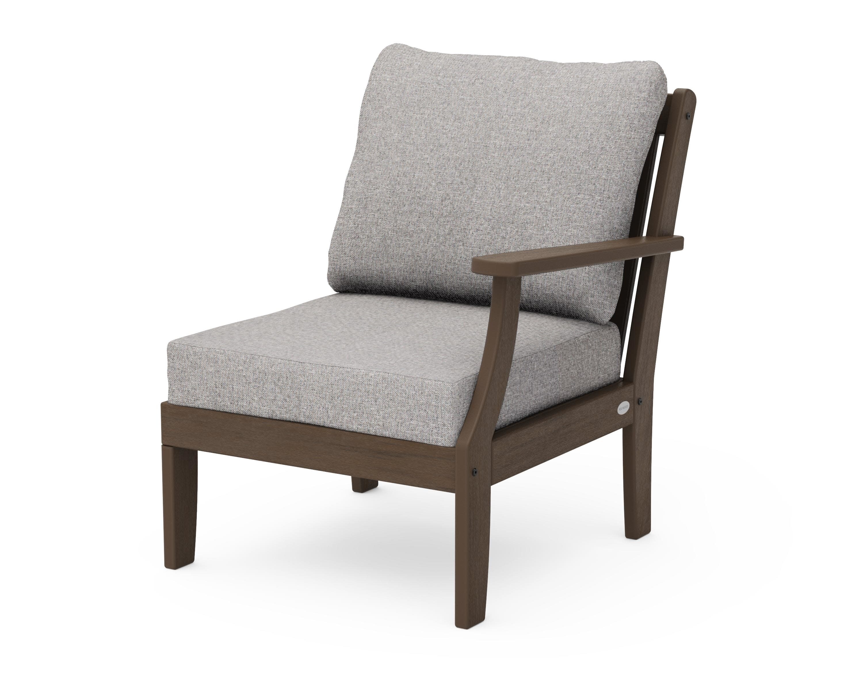 Braxton Modular Right Arm Chair in Kona / Grey Mist