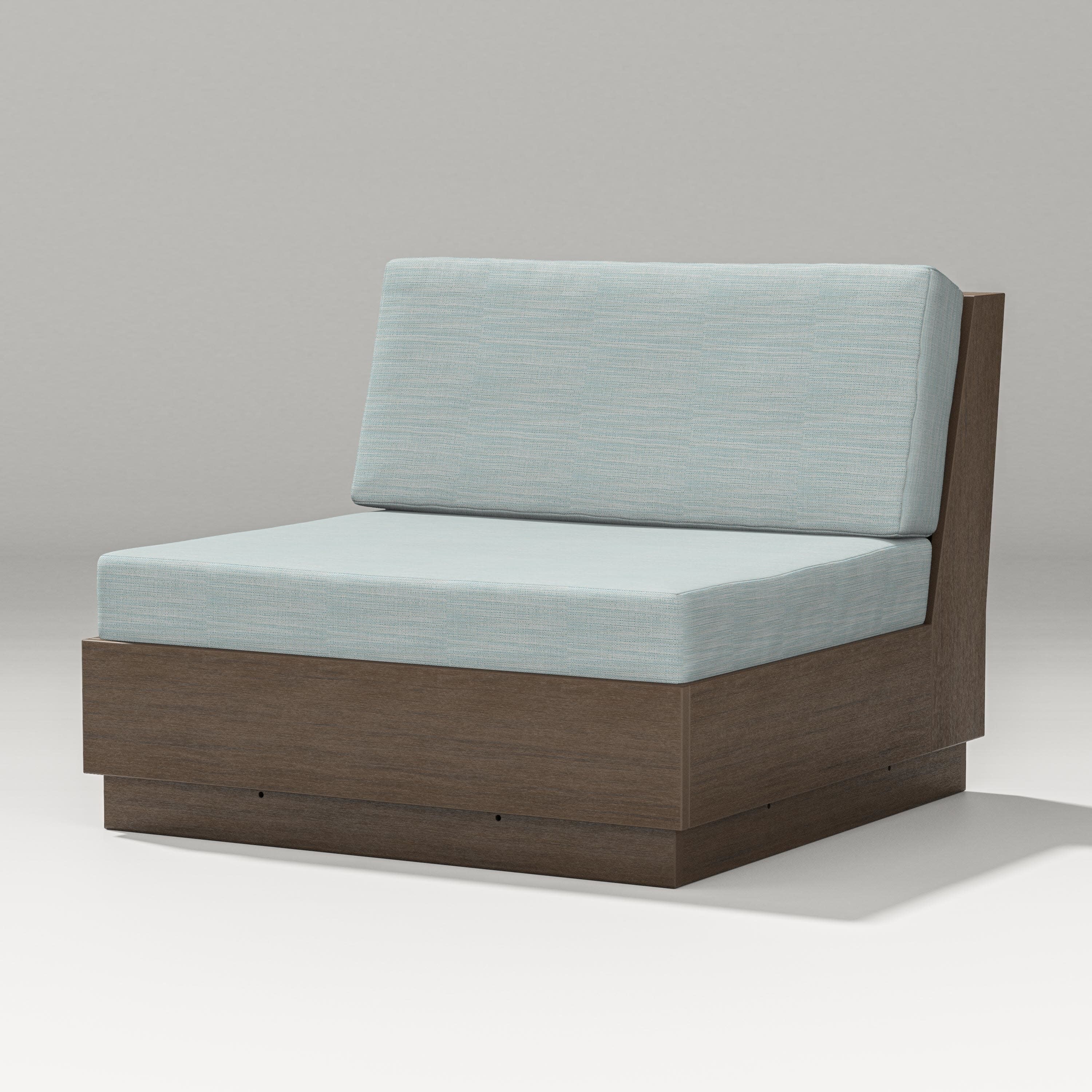 Elevate Modular Armless Chair in Kona / Soothe Mist
