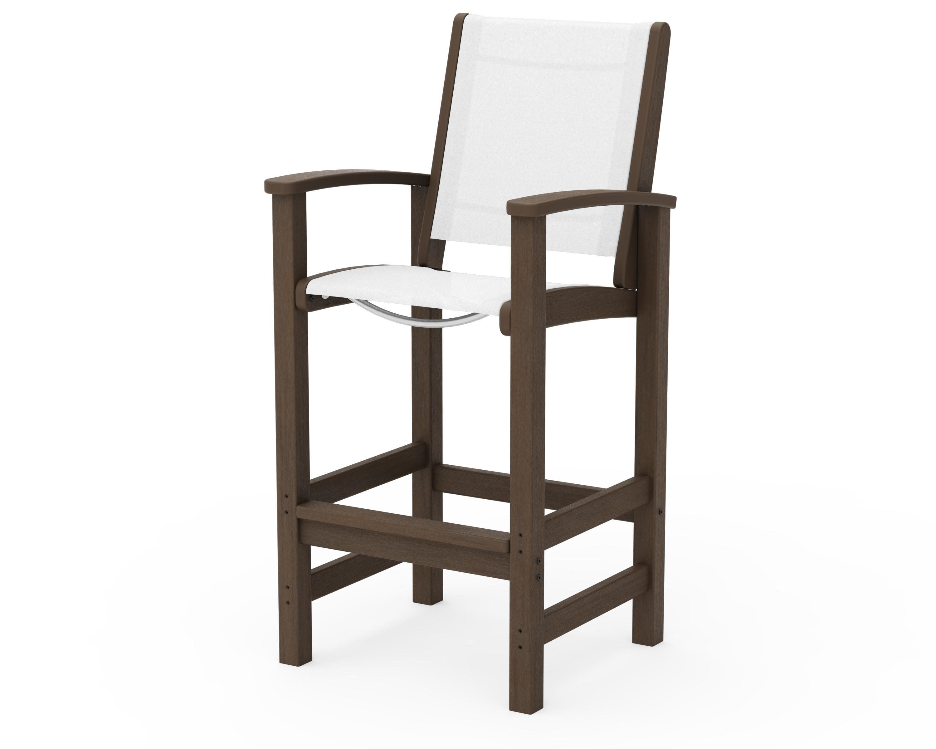 Coastal Bar Chair in Kona / White Sling